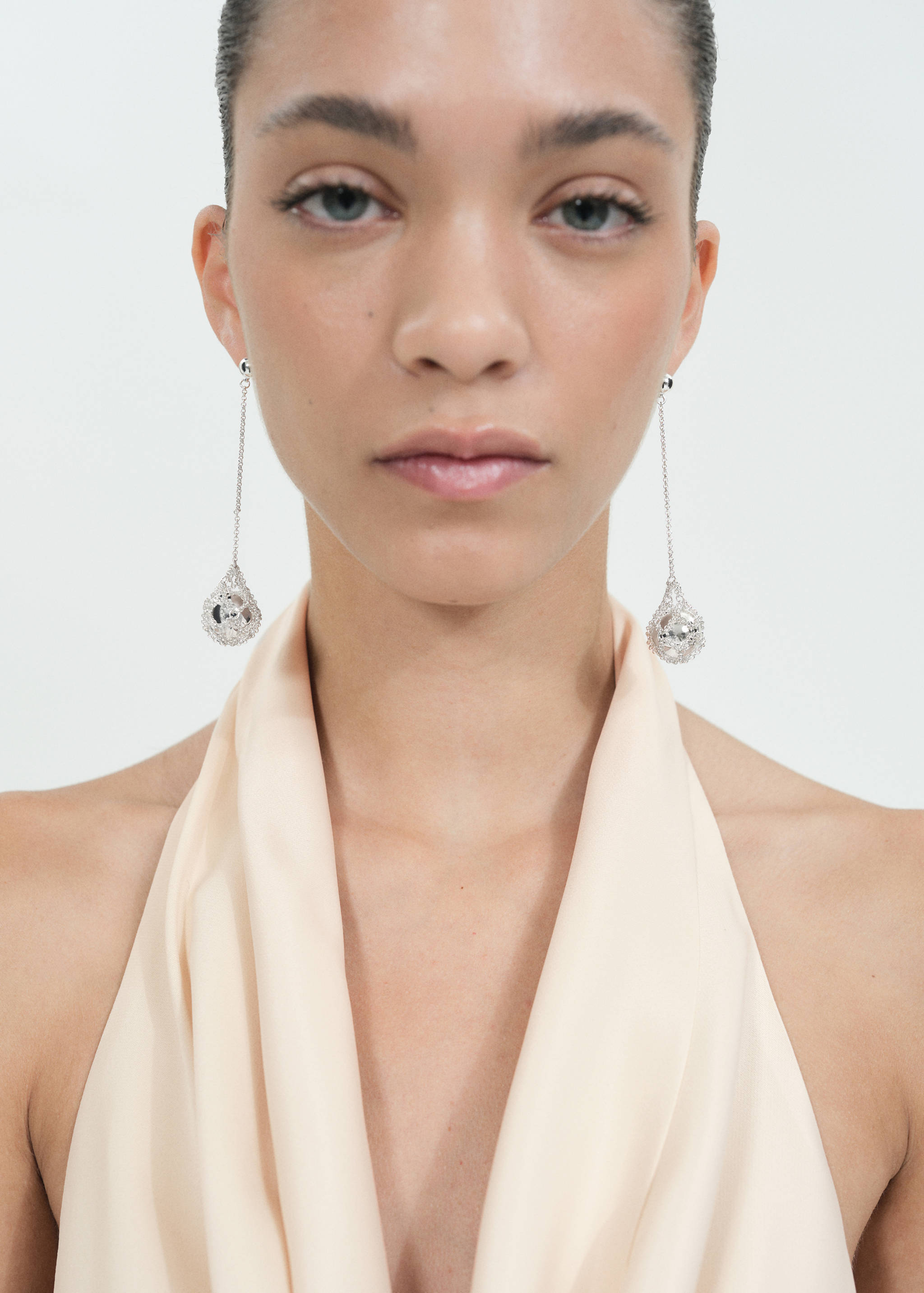 Sphere drop earrings - General plane