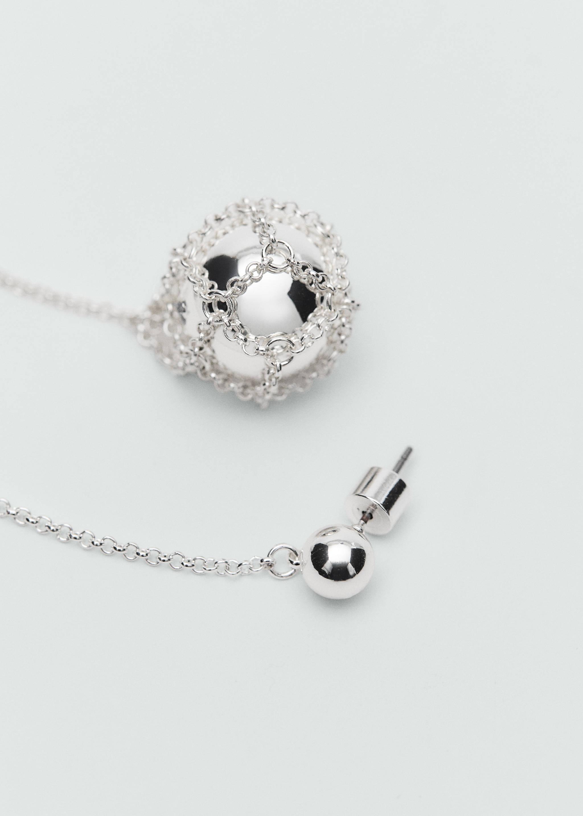 Sphere drop earrings - Medium plane