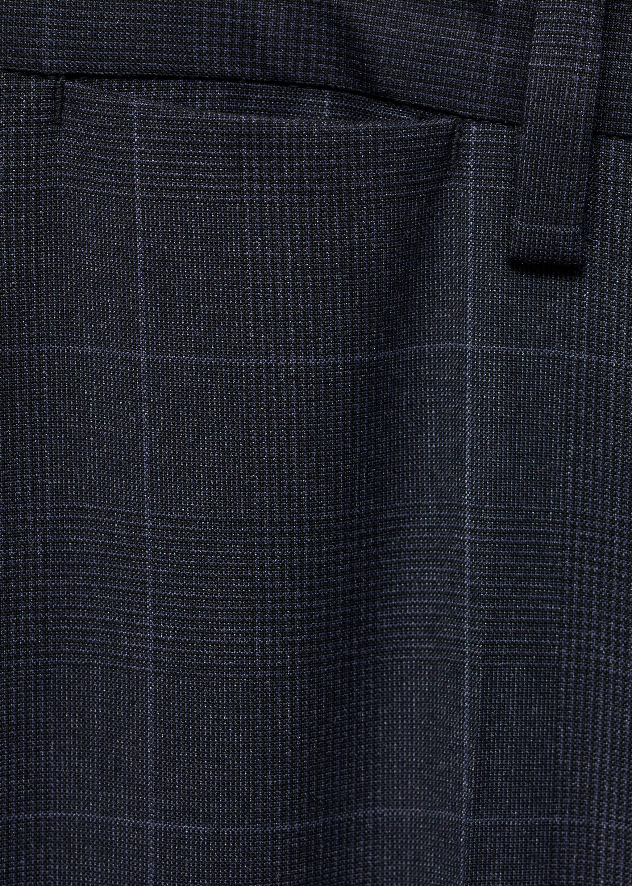 Süper slim fit streç kumaştan kumaş pantolon - Ürün detayı 8, Lacivert. Ref: 87000591-00.