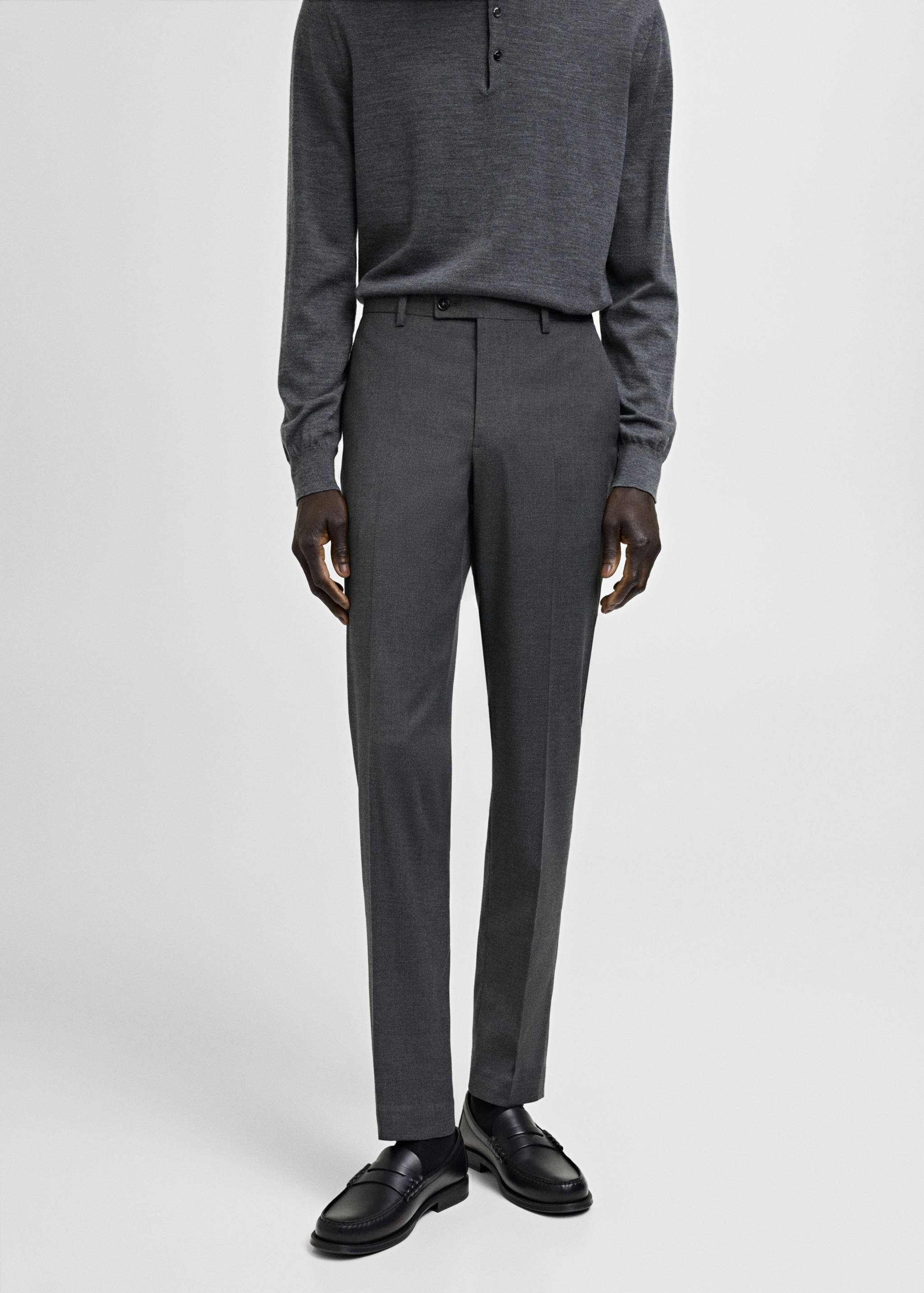 米兰修身版型西装裤 - null