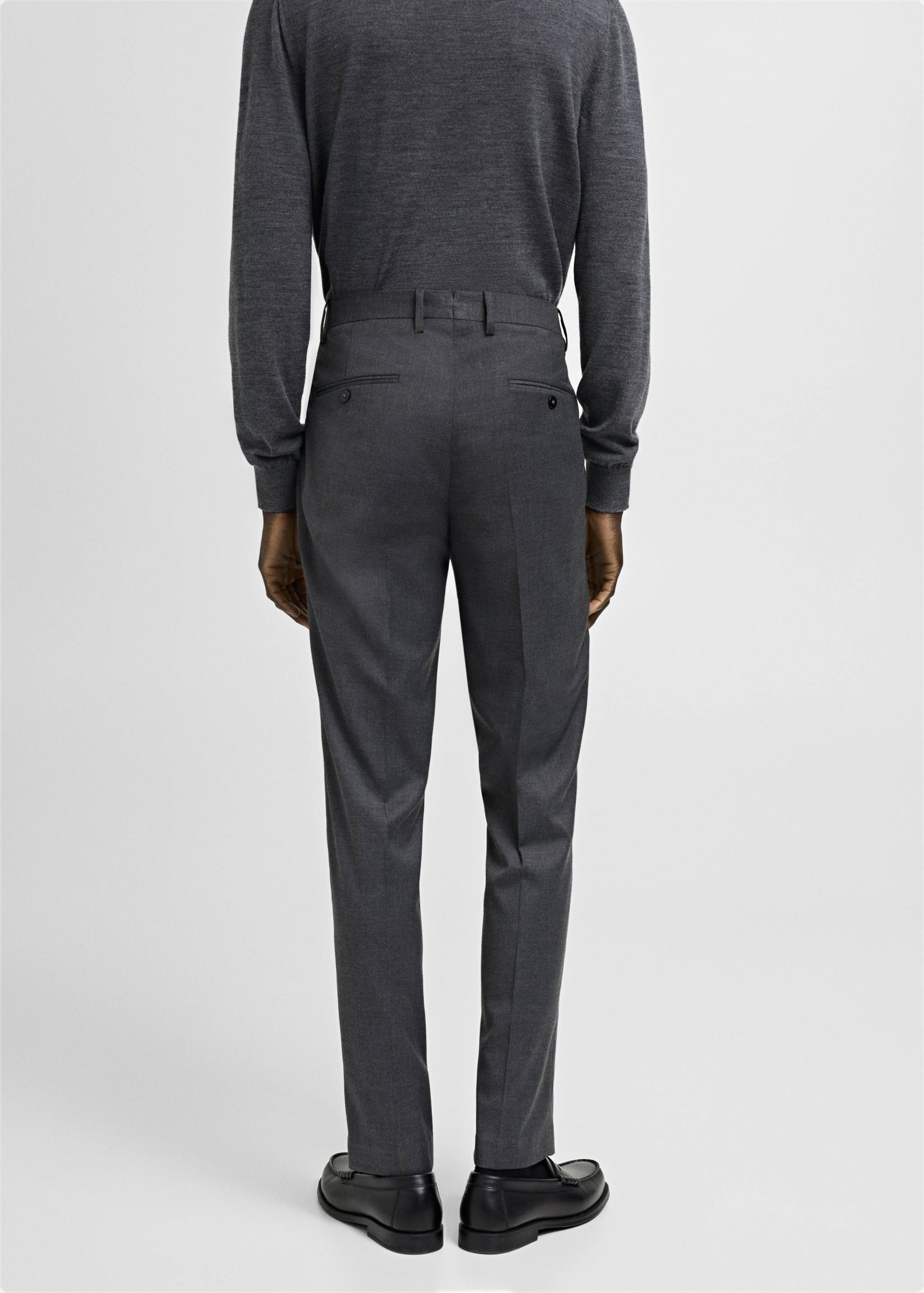 米兰修身版型西装裤 - null