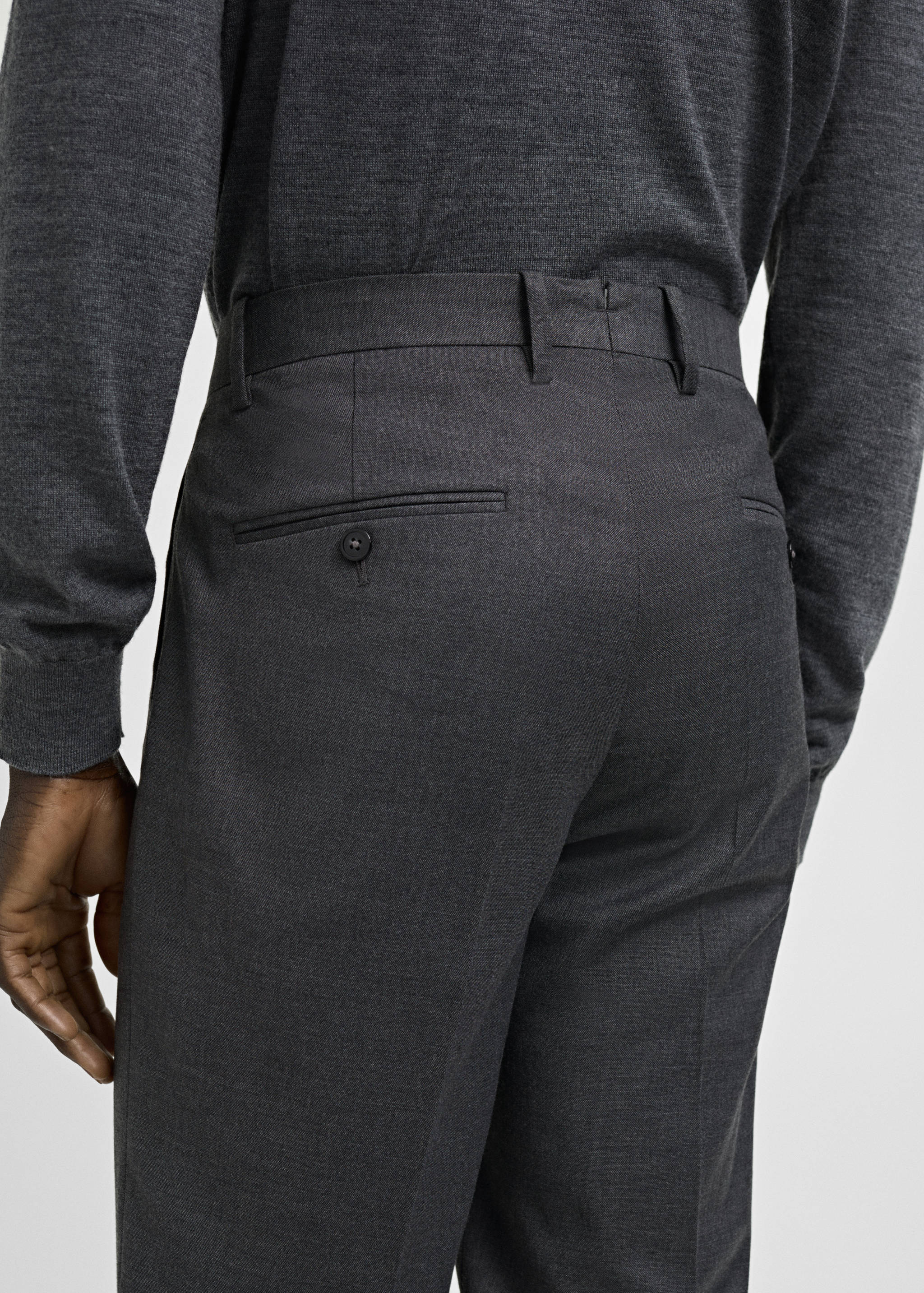 米兰修身版型西装裤 - null