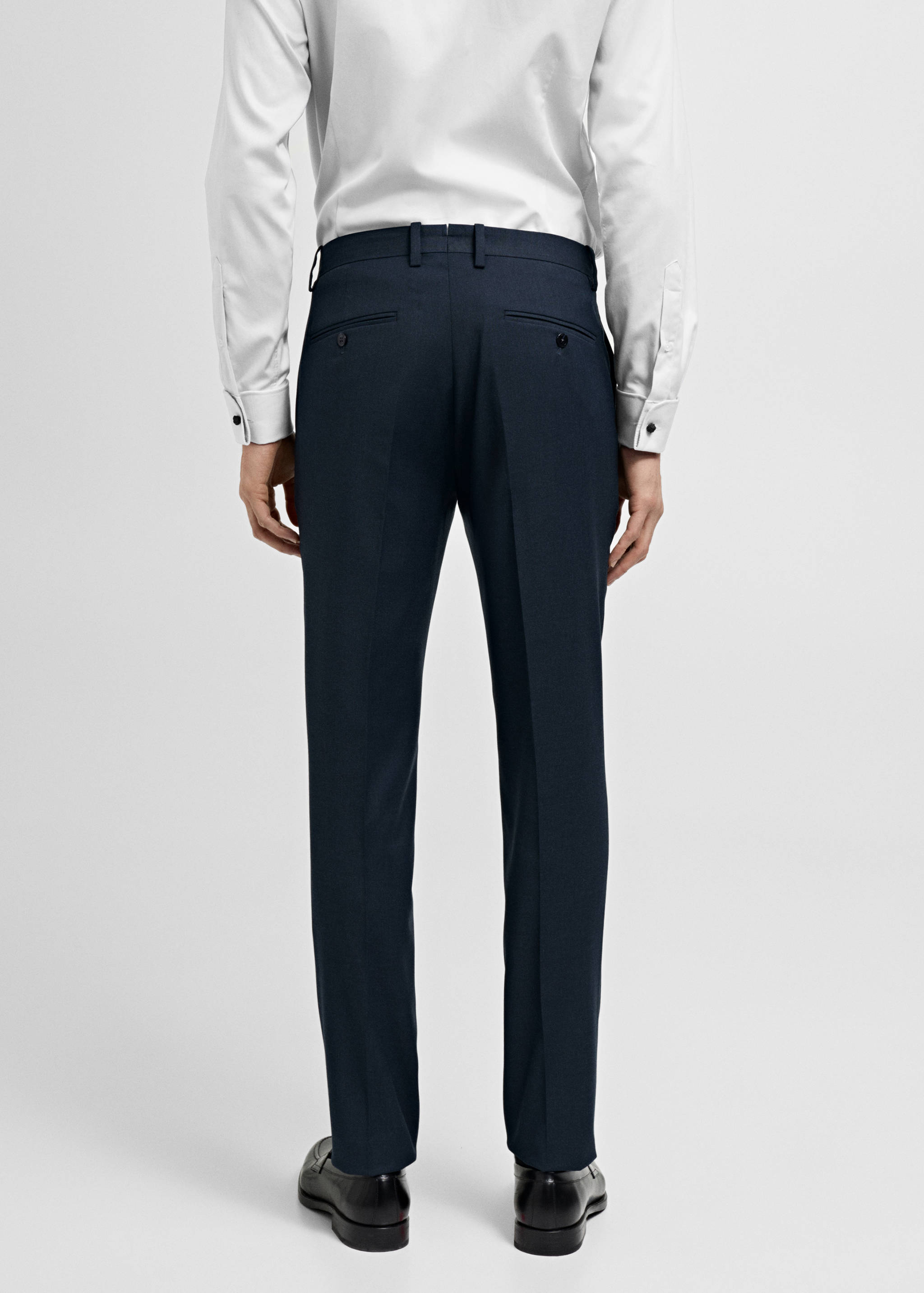 Milan slim-fit suit trousers - Reverse of the article
