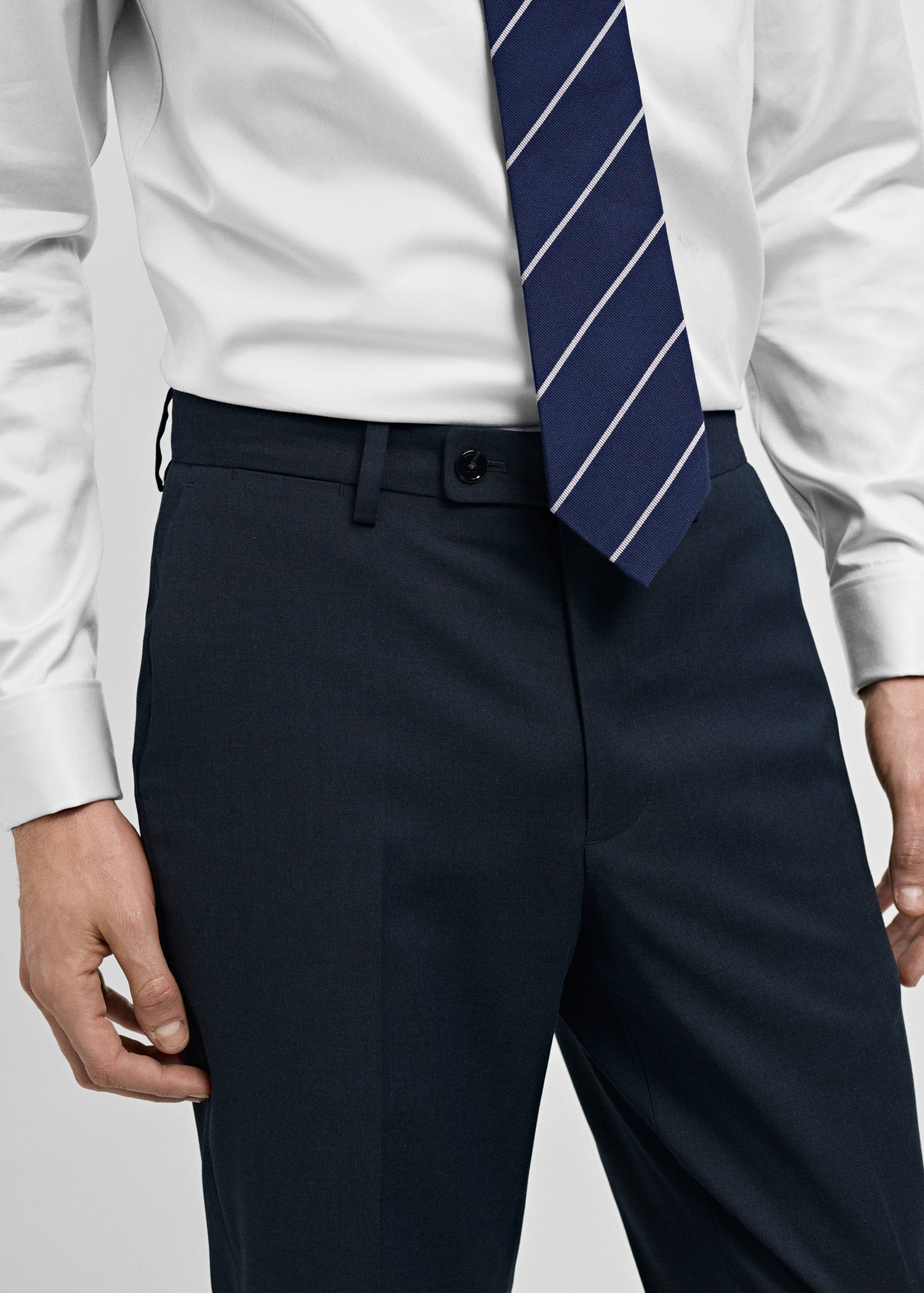 Milan slim-fit suit trousers - Details of the article 1