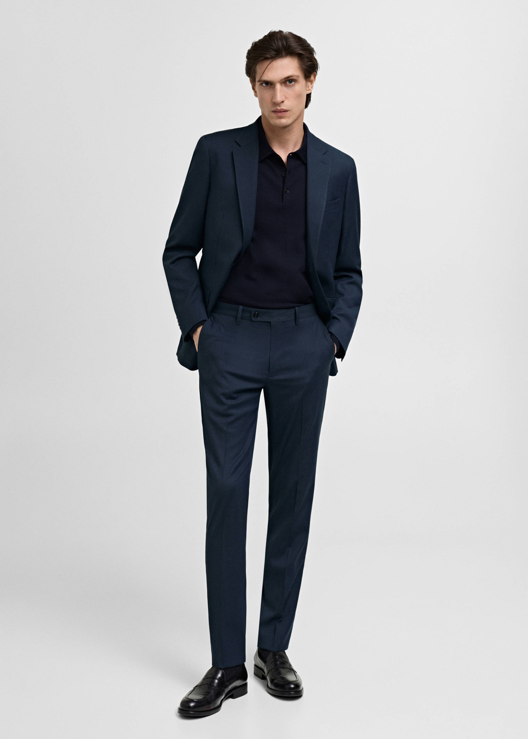 米兰修身版型西装裤 - null