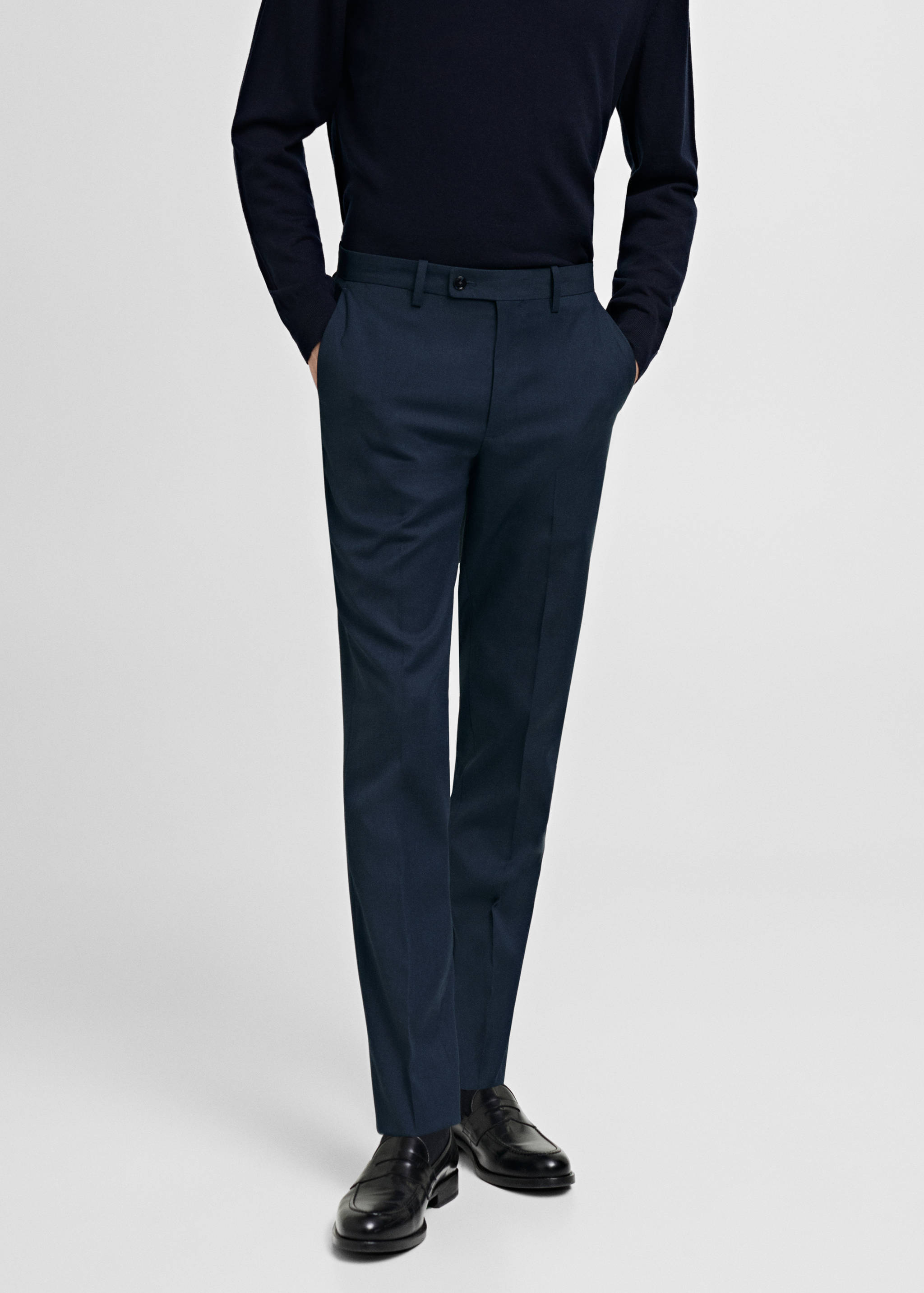 米兰修身版型西装裤 - null