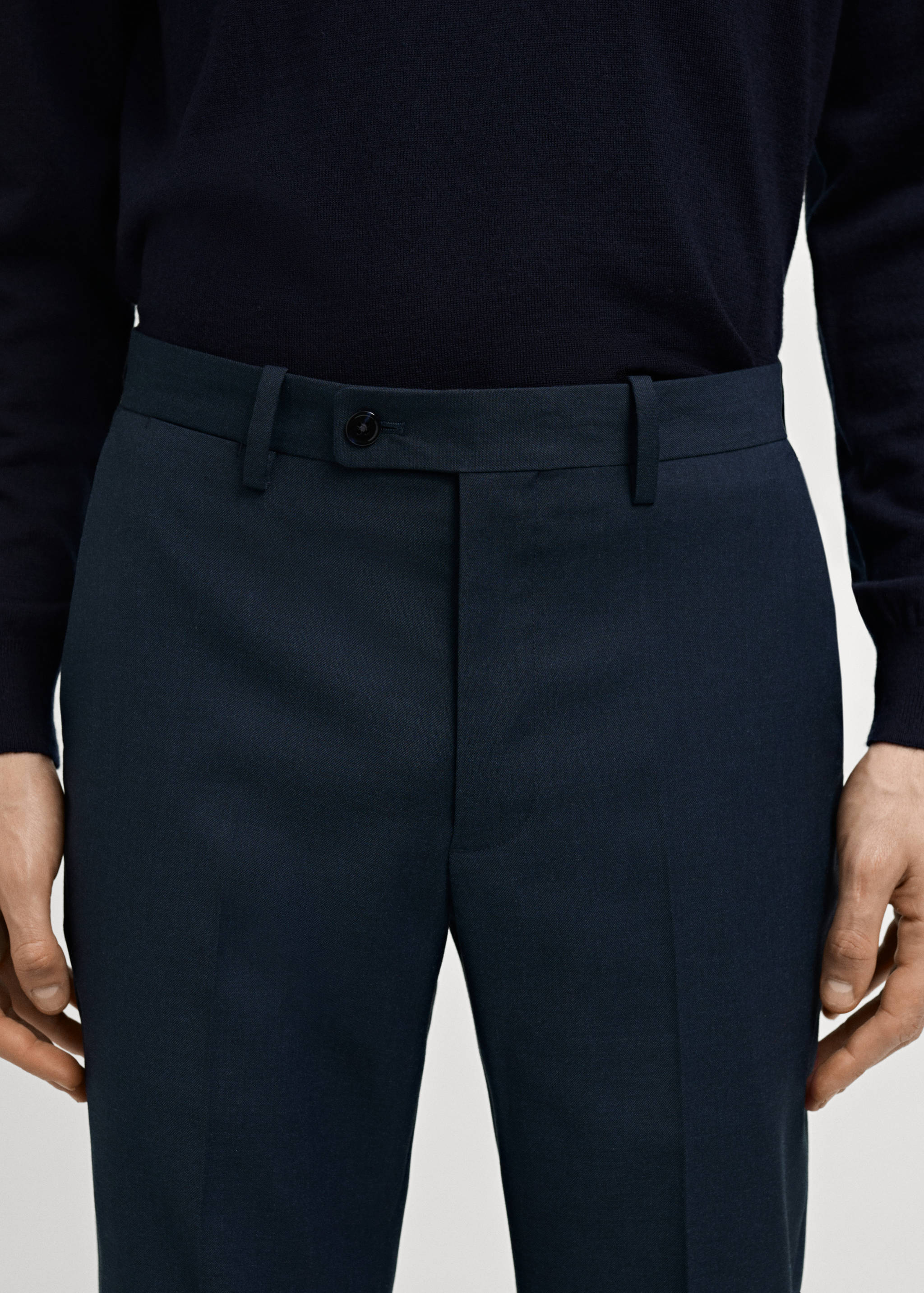 米兰修身版型西装裤 - null