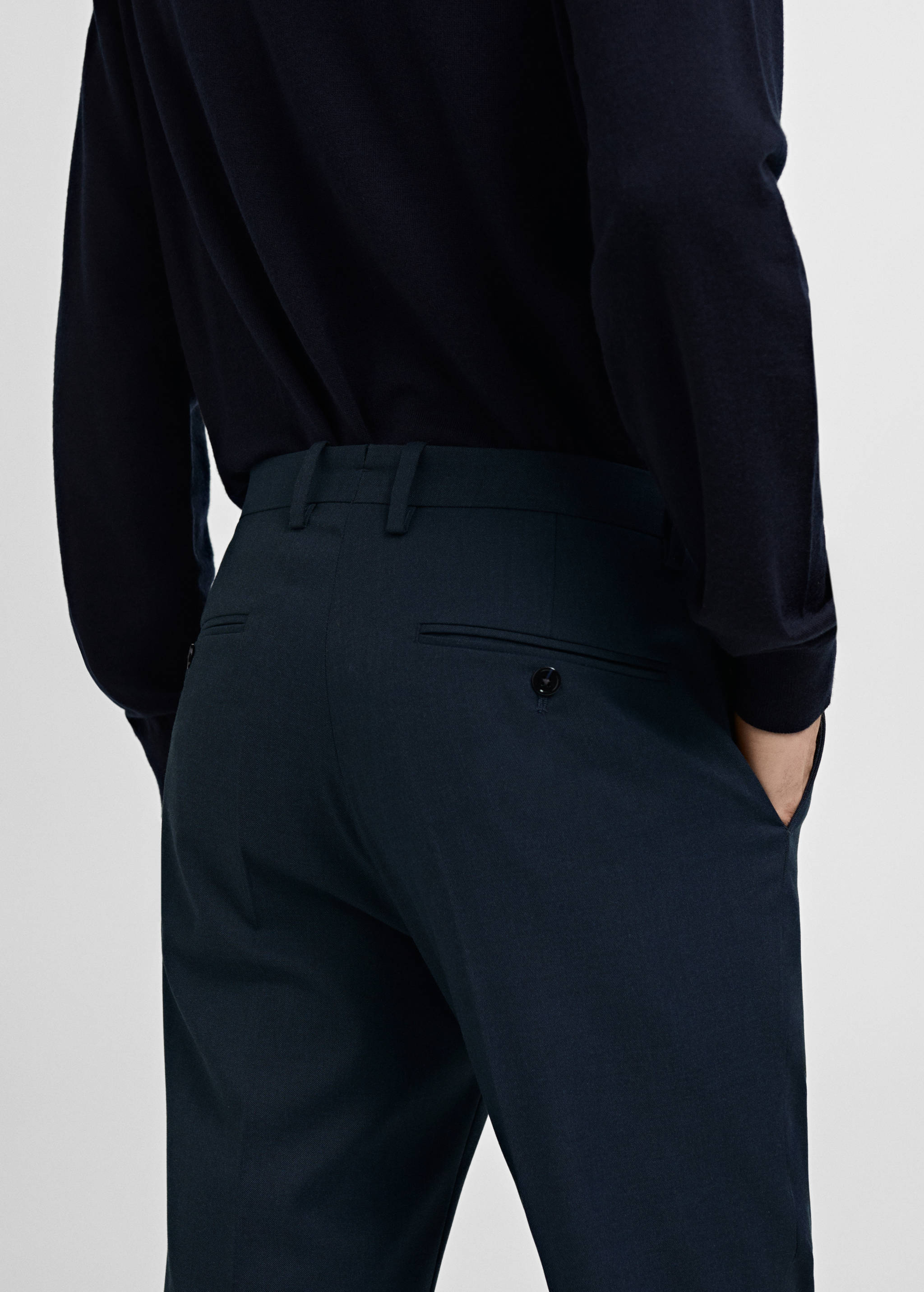 米兰修身版型西装裤 - null