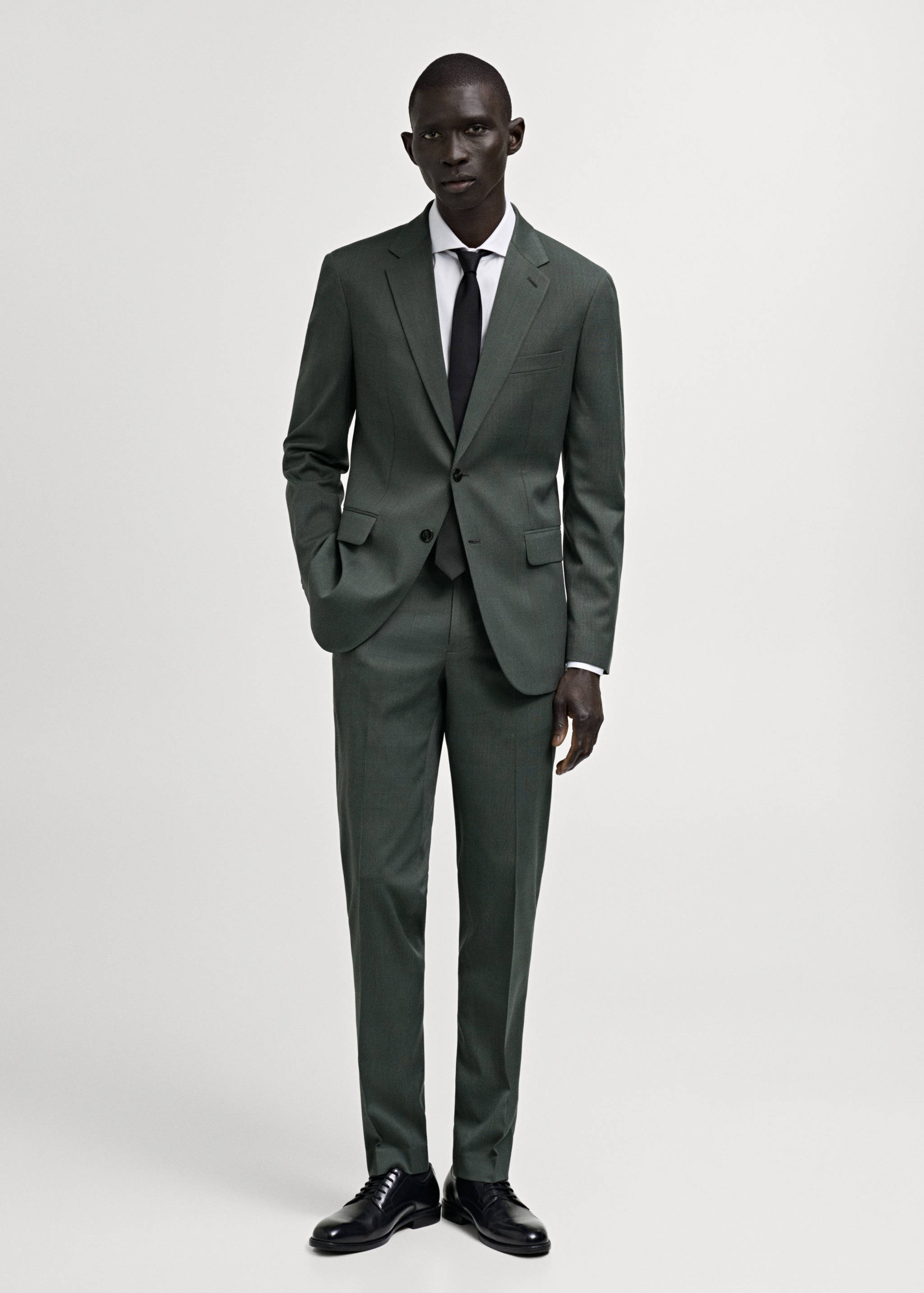 米兰威尔士亲王格纹西装裤 - null