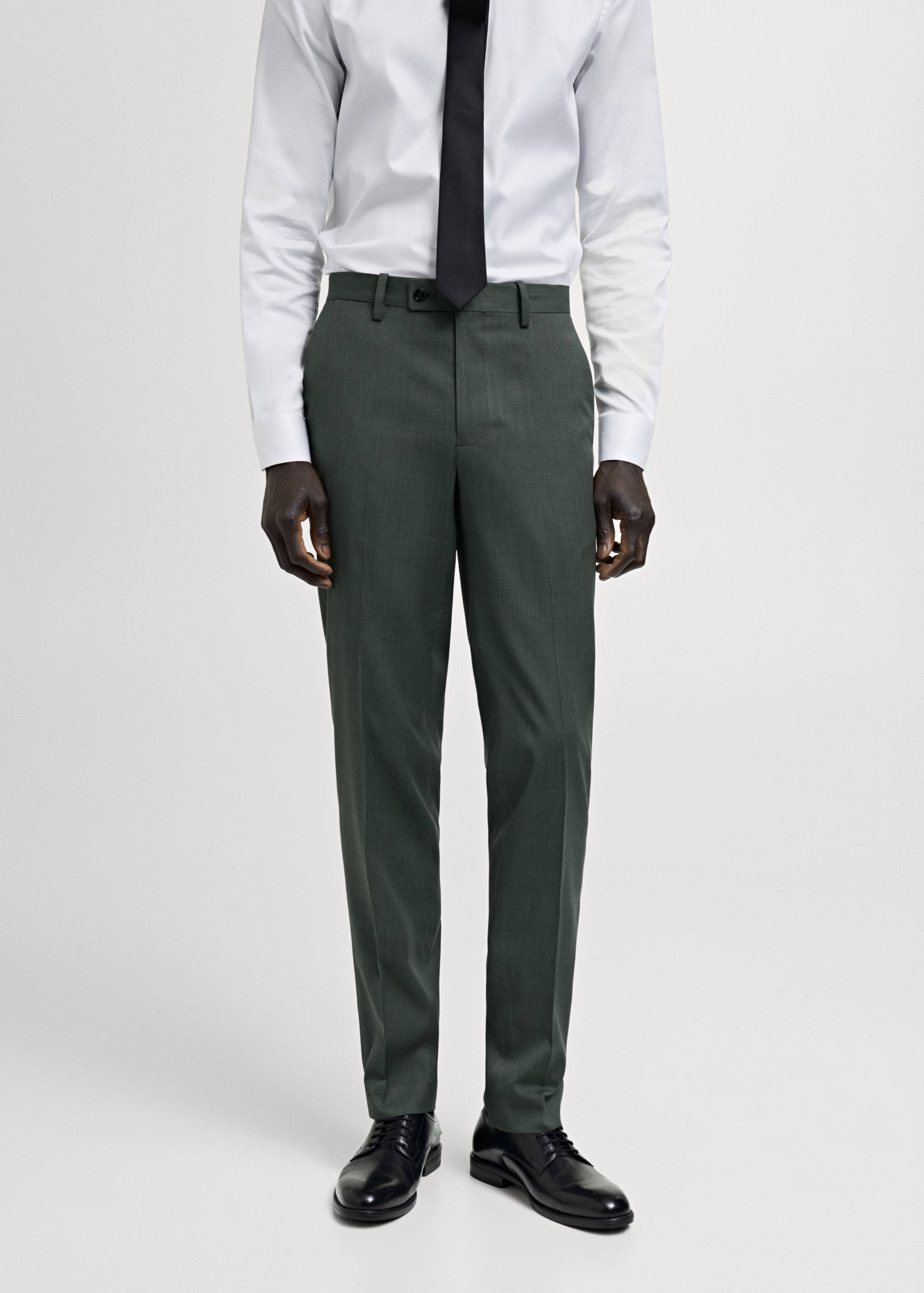 米兰威尔士亲王格纹西装裤 - null