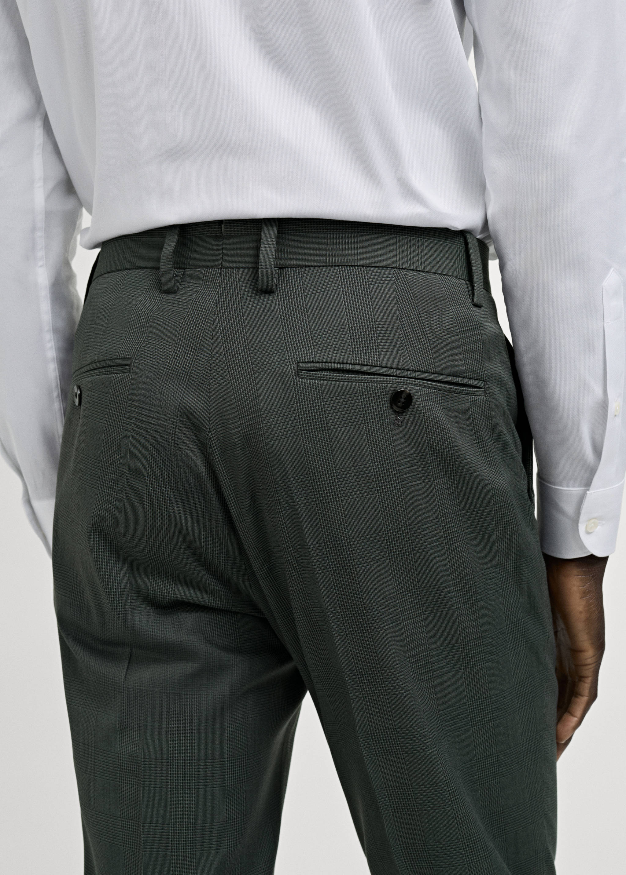 米兰威尔士亲王格纹西装裤 - null