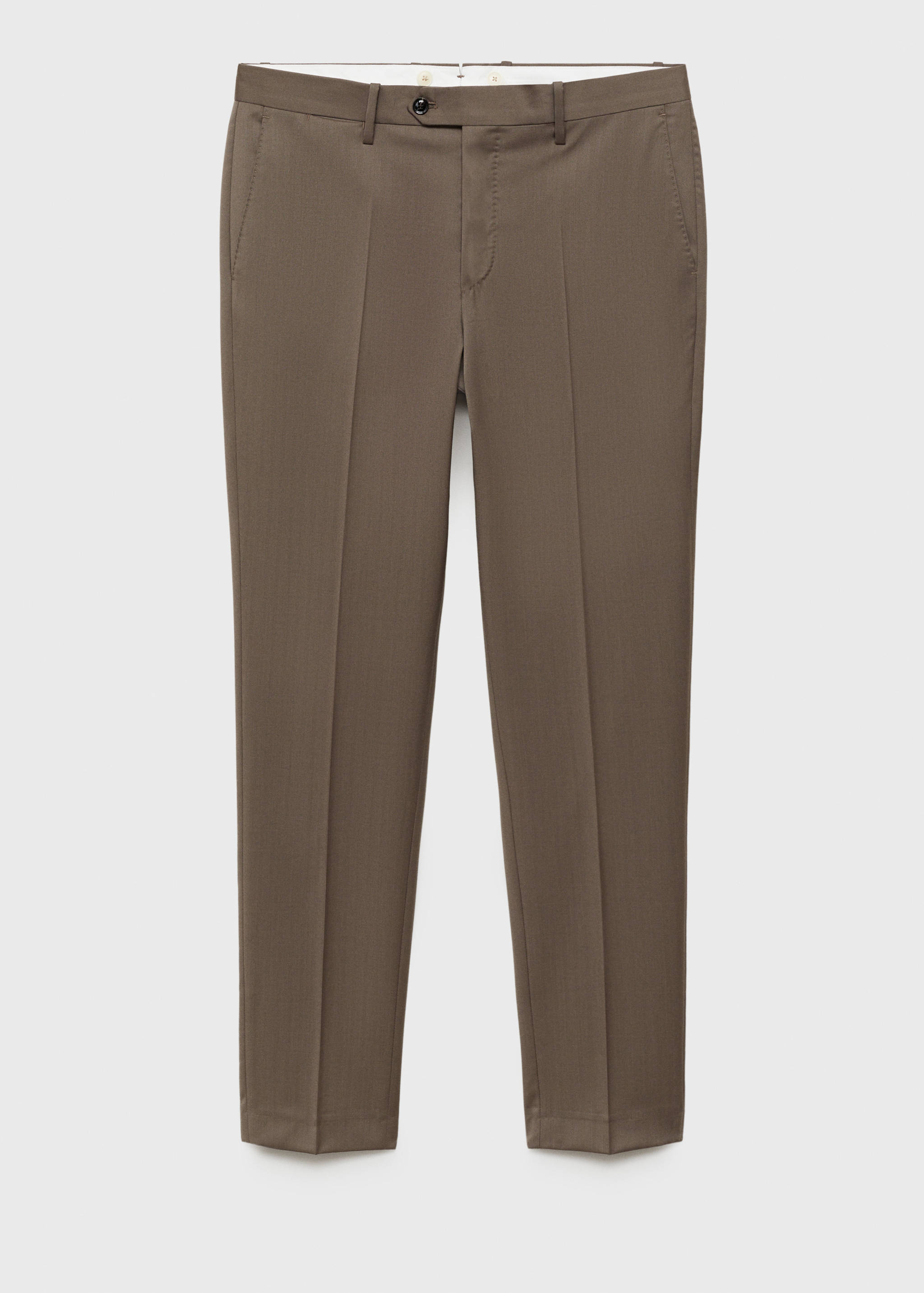 100% virgin wool herringbone suit trousers - Article without model