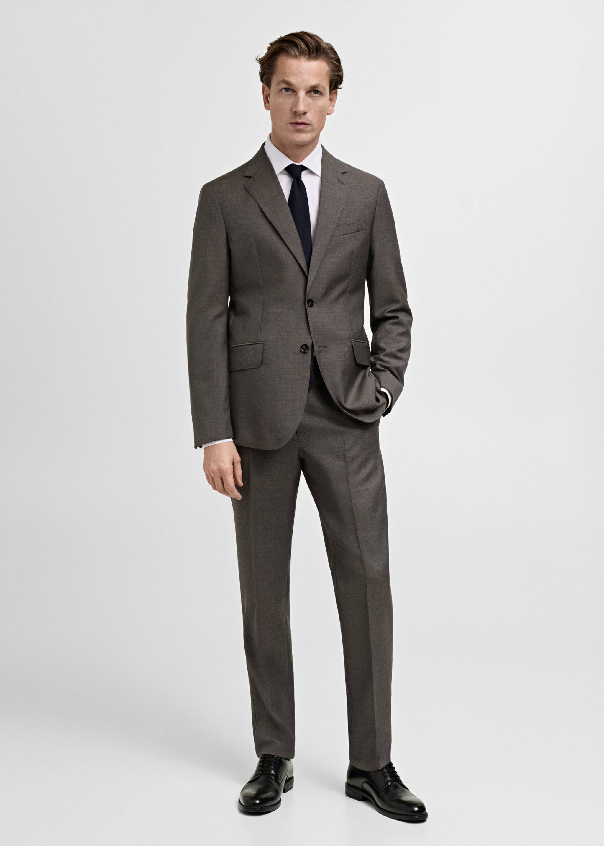 Venice 100% virgin wool suit pants - General plane