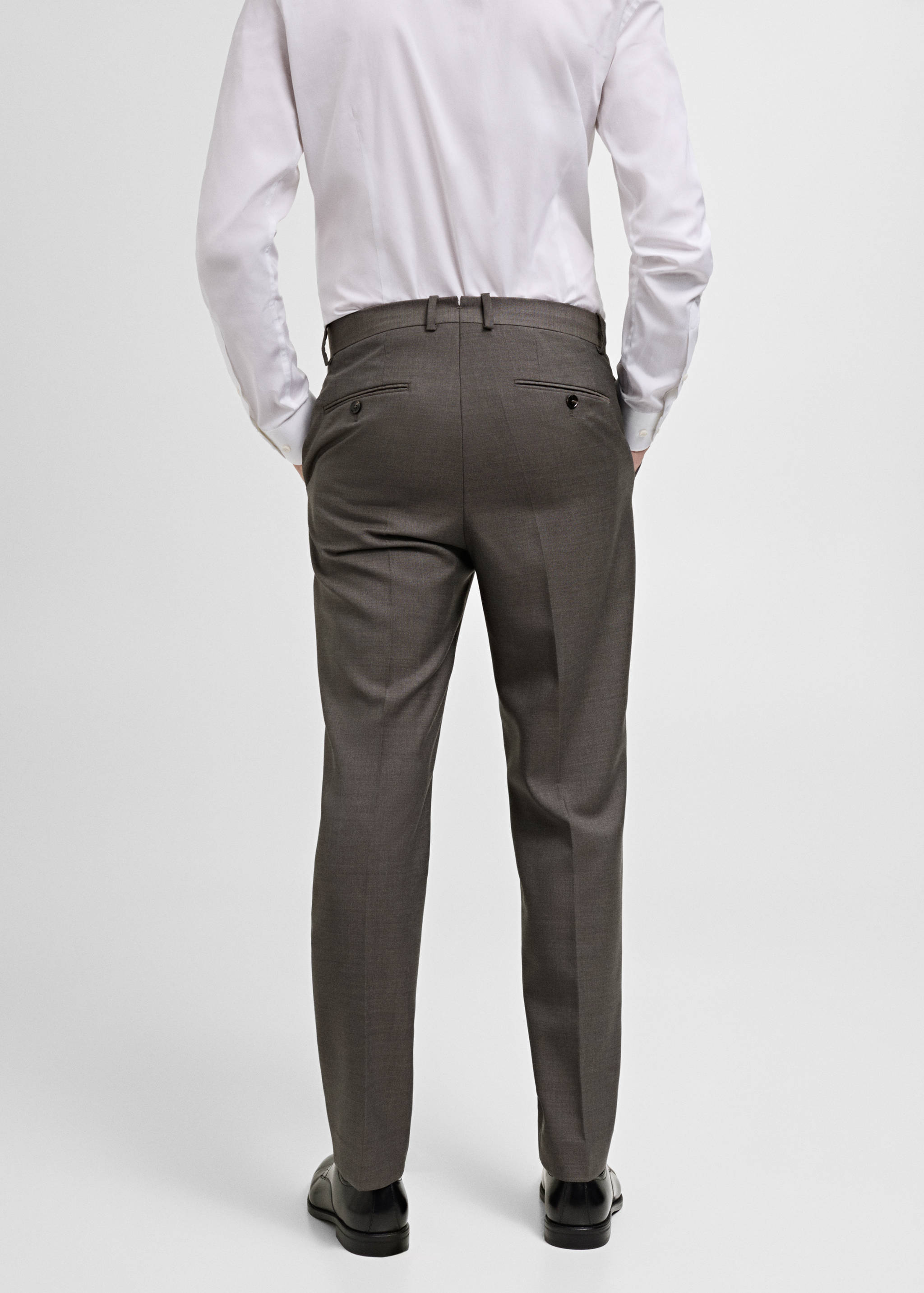 Venice 100% virgin wool suit pants - Reverse of the article