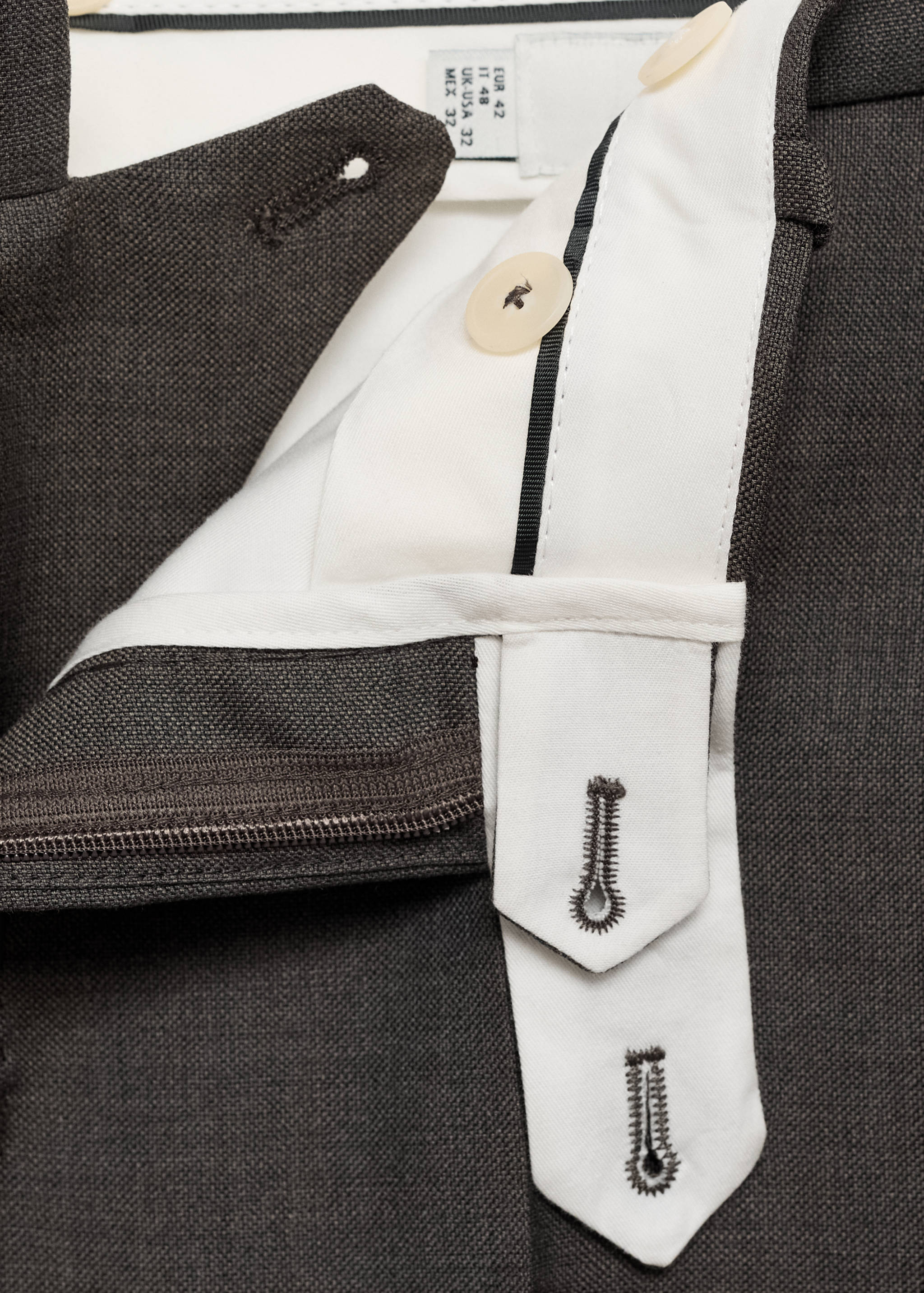 Venice 100% virgin wool suit pants - Details of the article 0