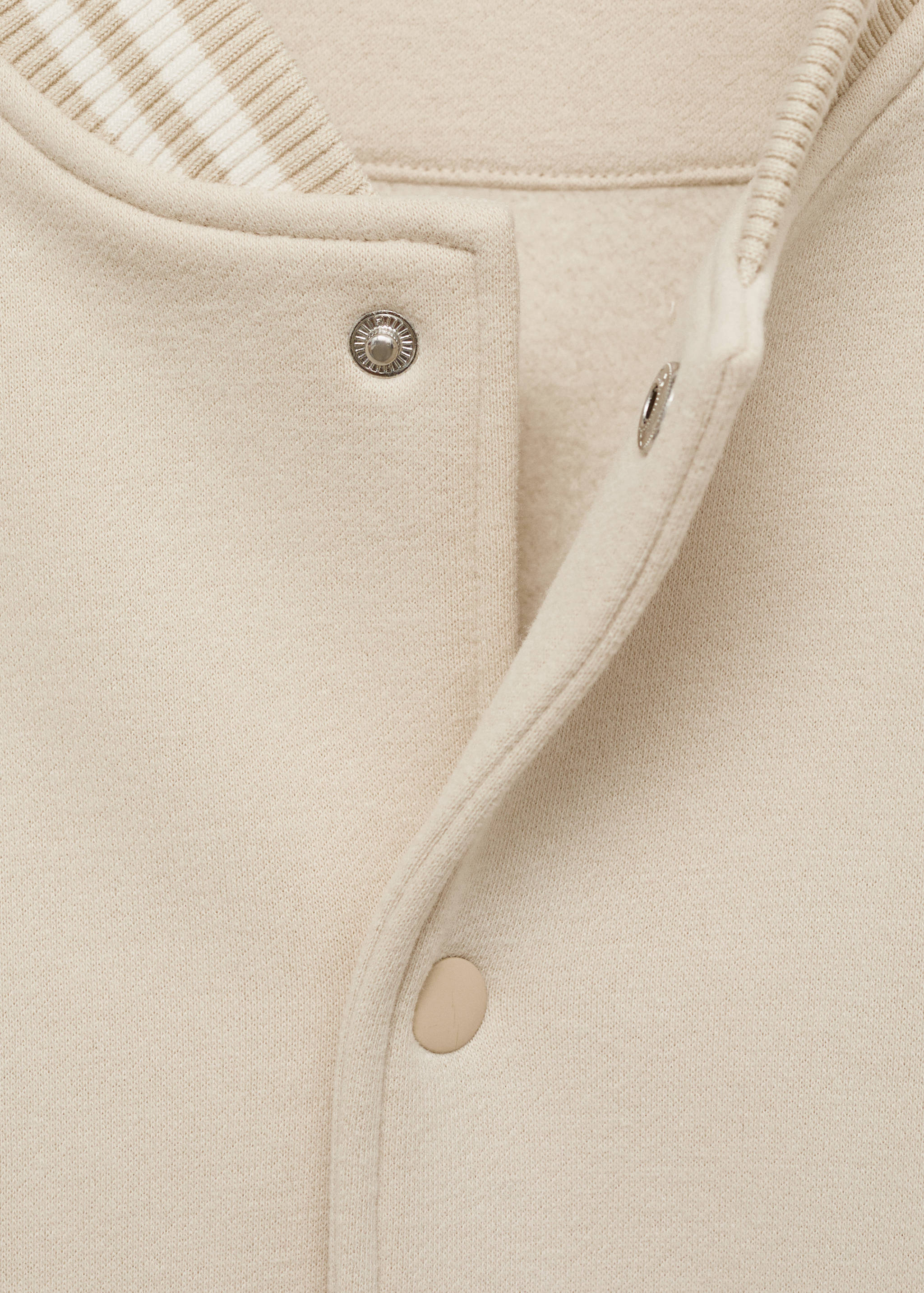 Contrasting cotton bomber jacket - Details of the article 8