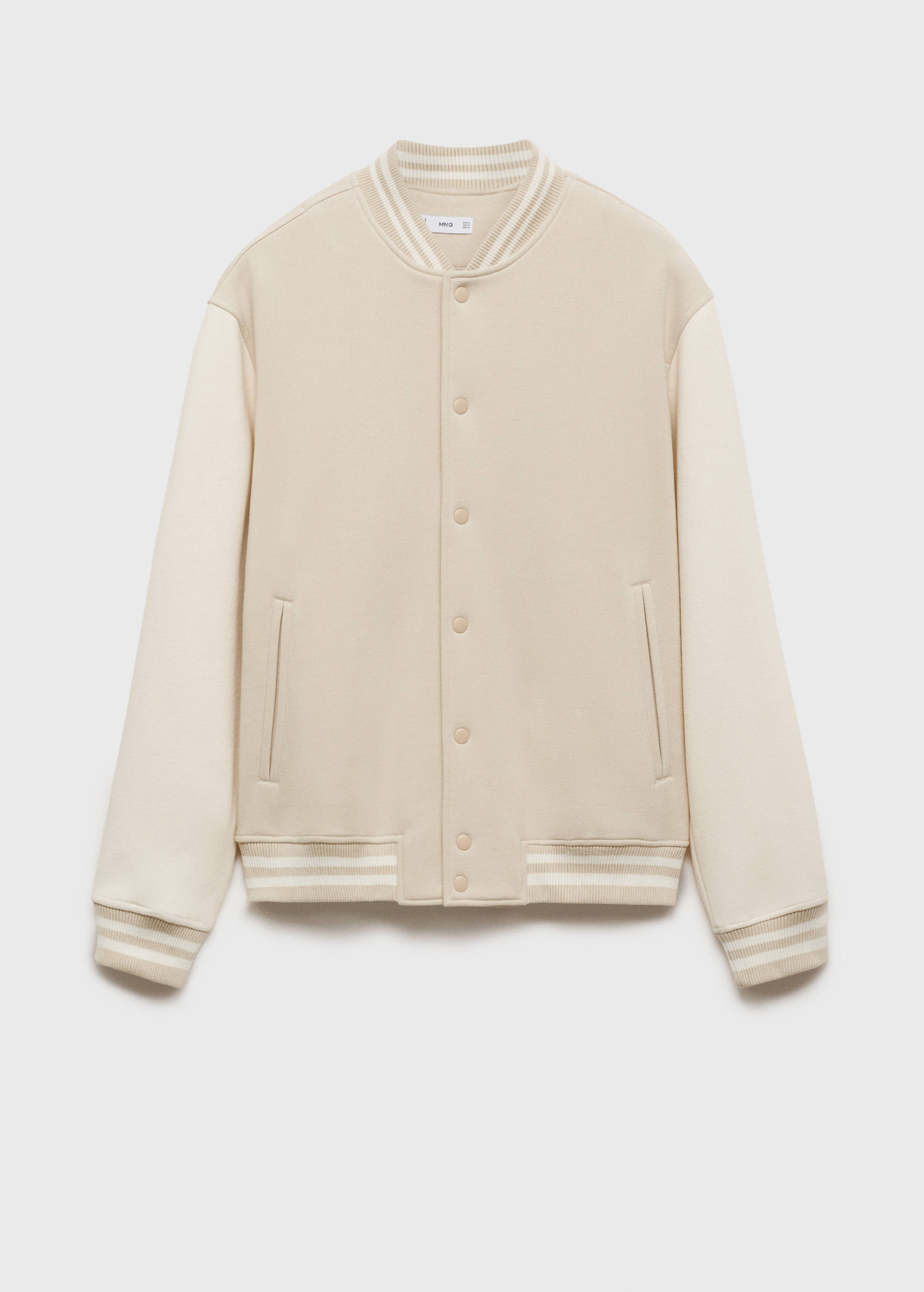 Blouson bomber coton contrastant - Article sans modèle