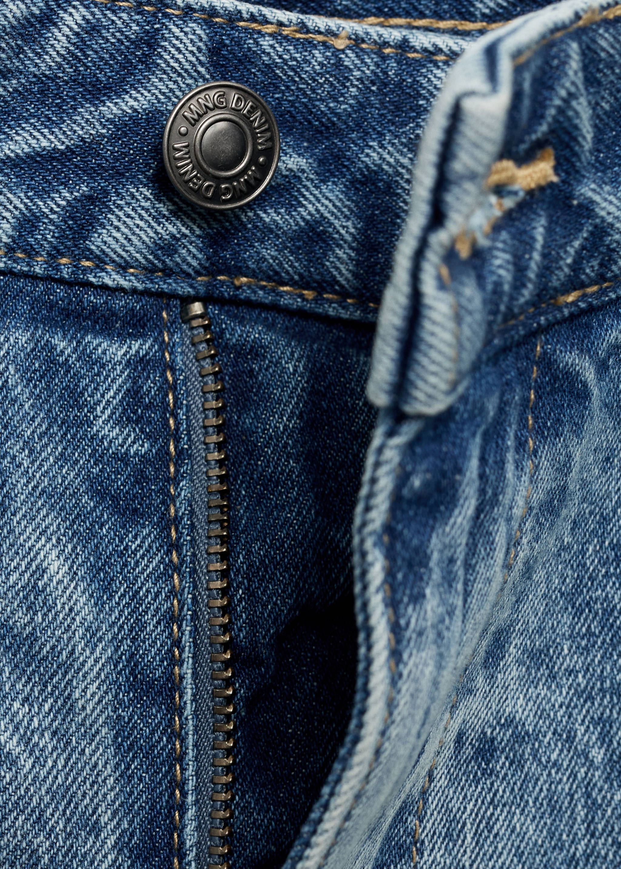 Jean effet usé straight-fit - Détail de l'article 0