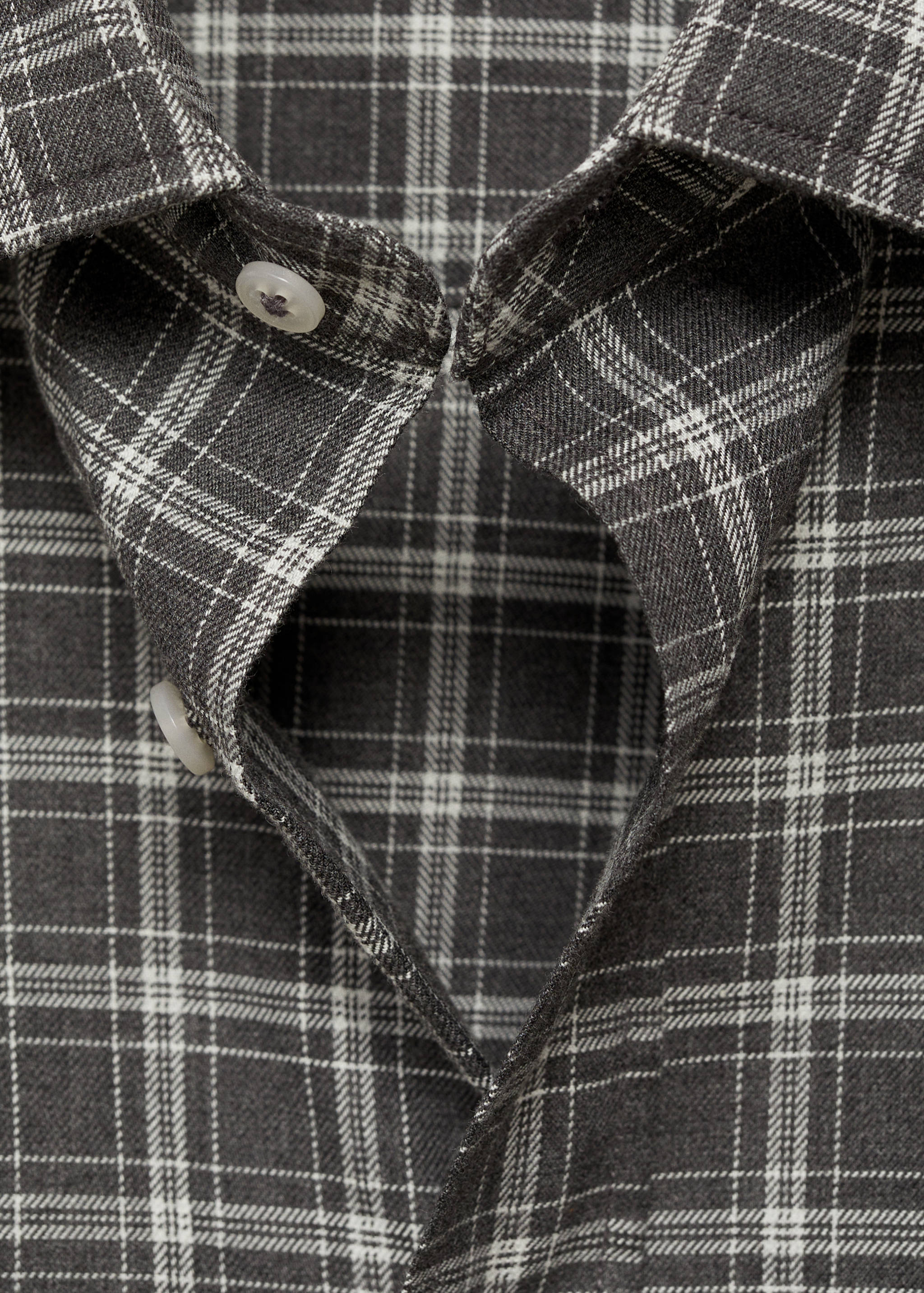 Regular fit check cotton shirt - Details of the article 8