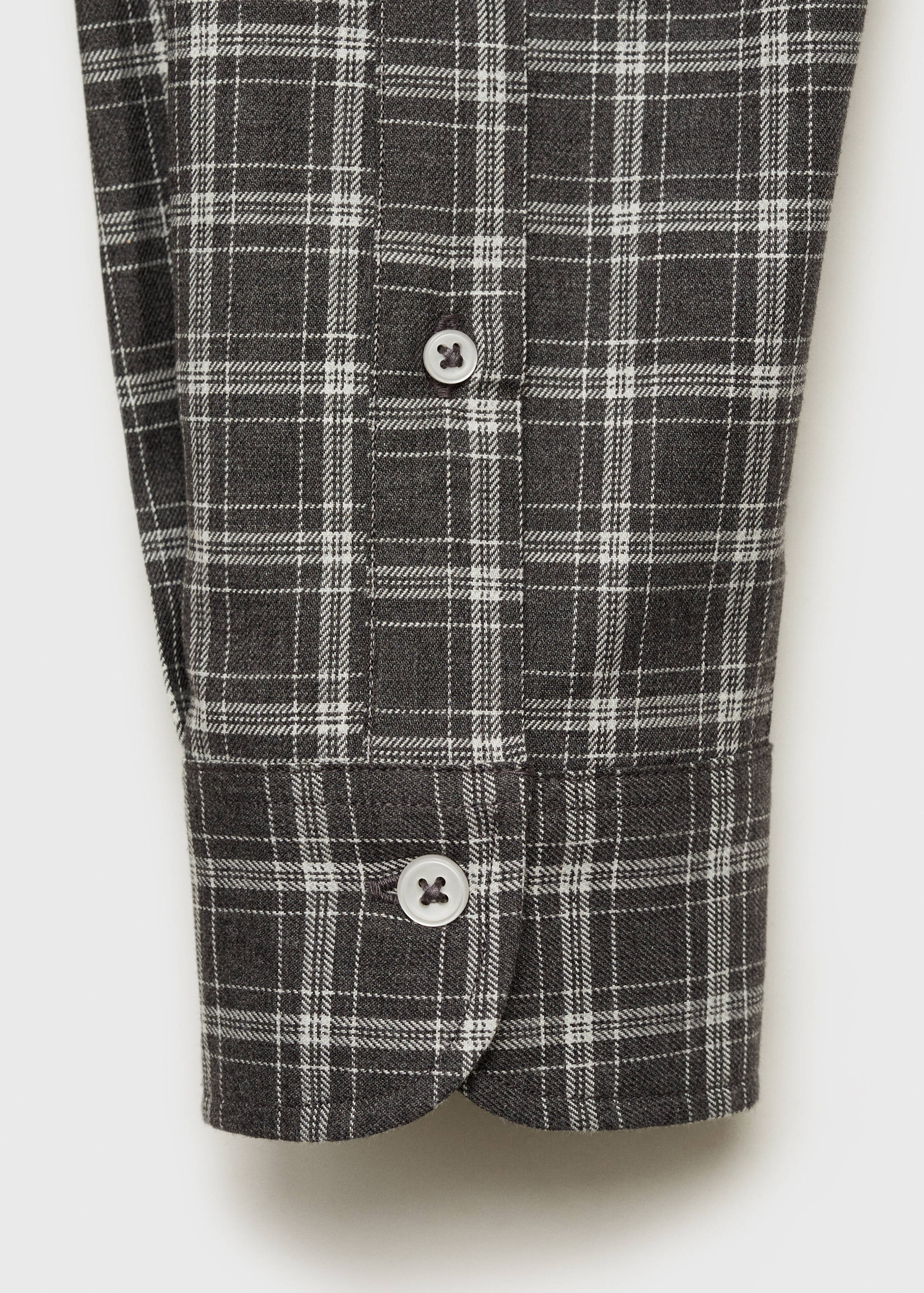 Regular fit check cotton shirt - Details of the article 0