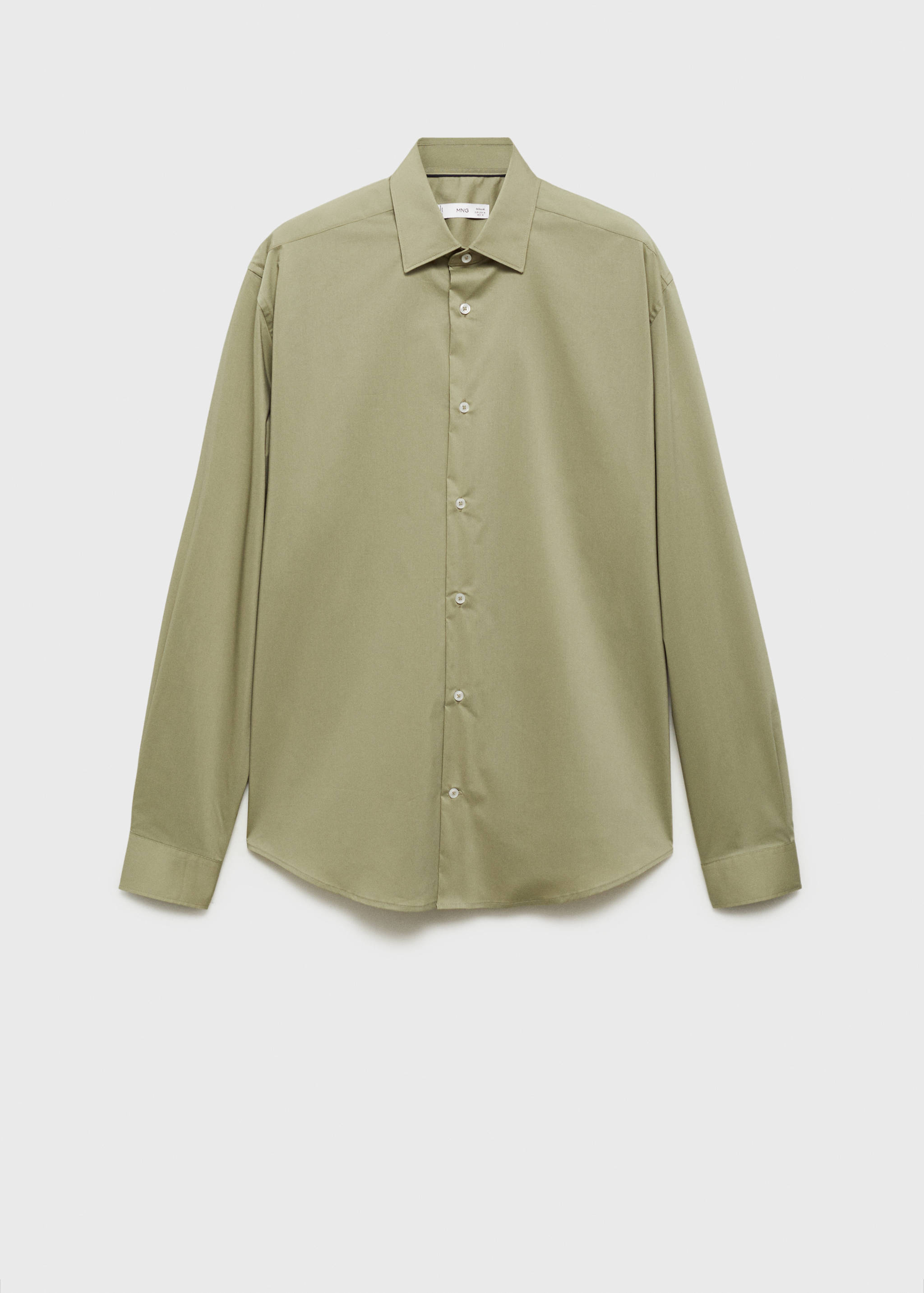 Regular-fit stretch cotton shirt - Article without model