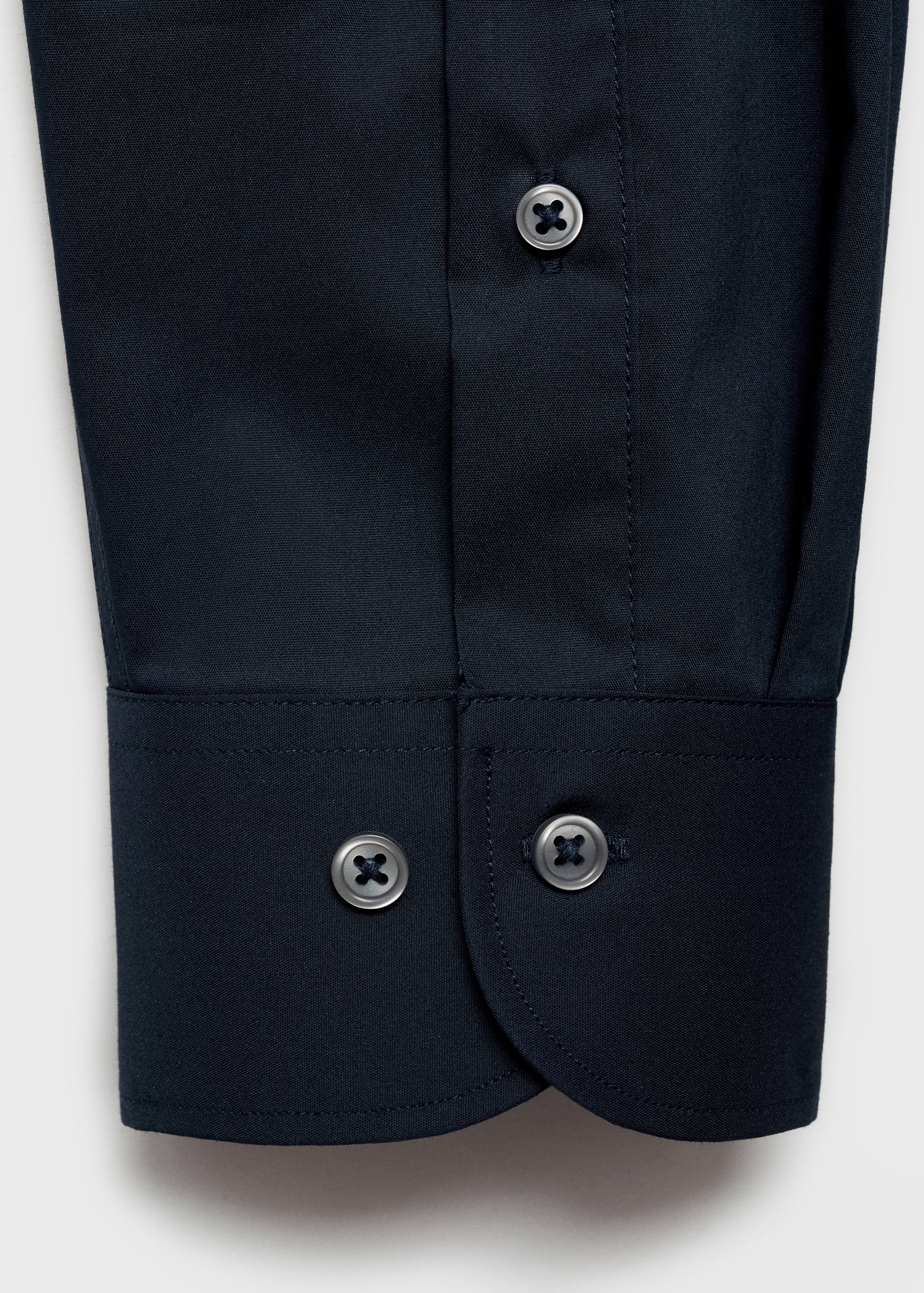 Regular-fit stretch cotton shirt - Details of the article 0