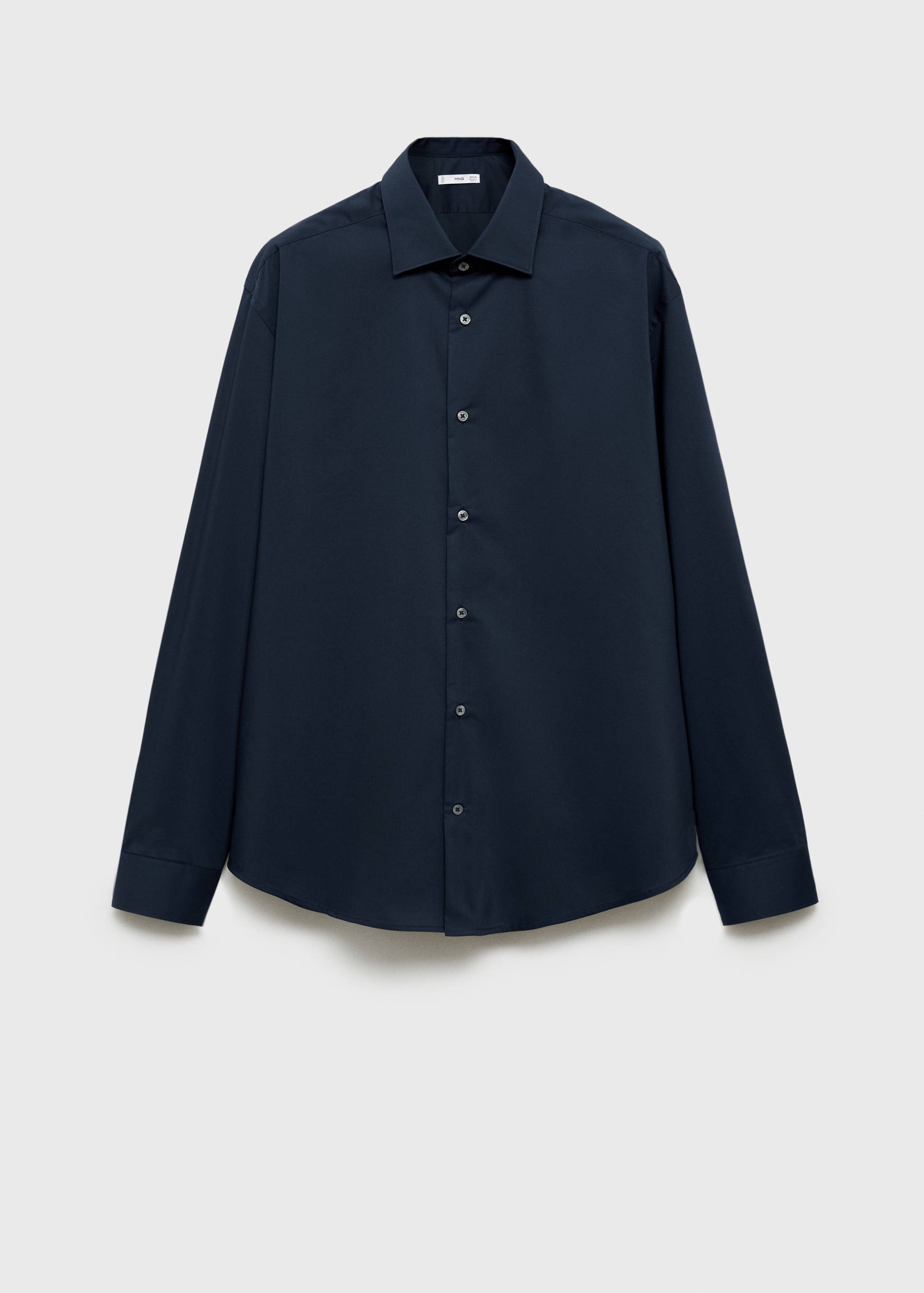 Regular-fit stretch cotton shirt - Article without model