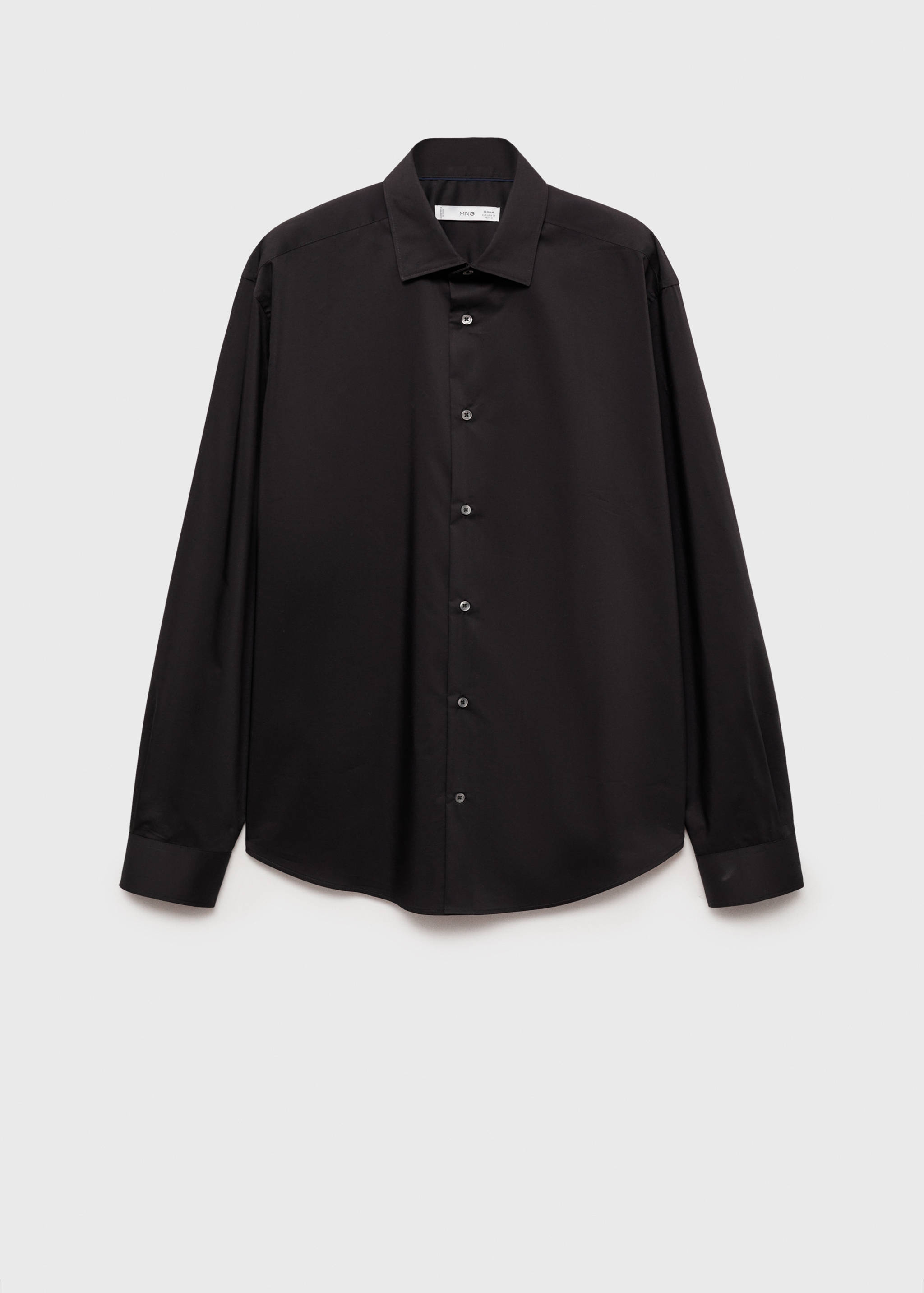 Regular-fit stretch cotton shirt - Article without model
