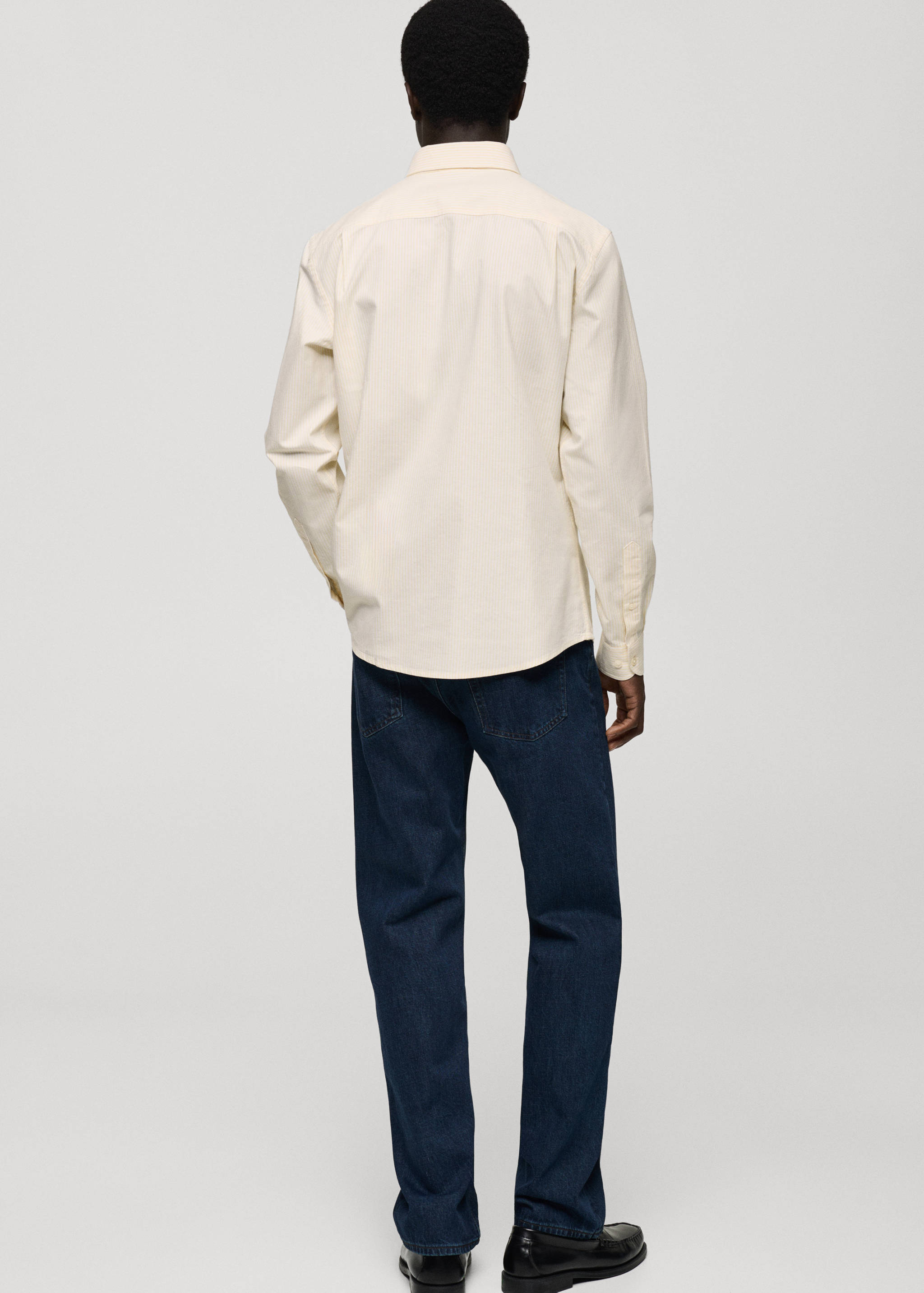 100% cotton striped shirt - Reverse of the article