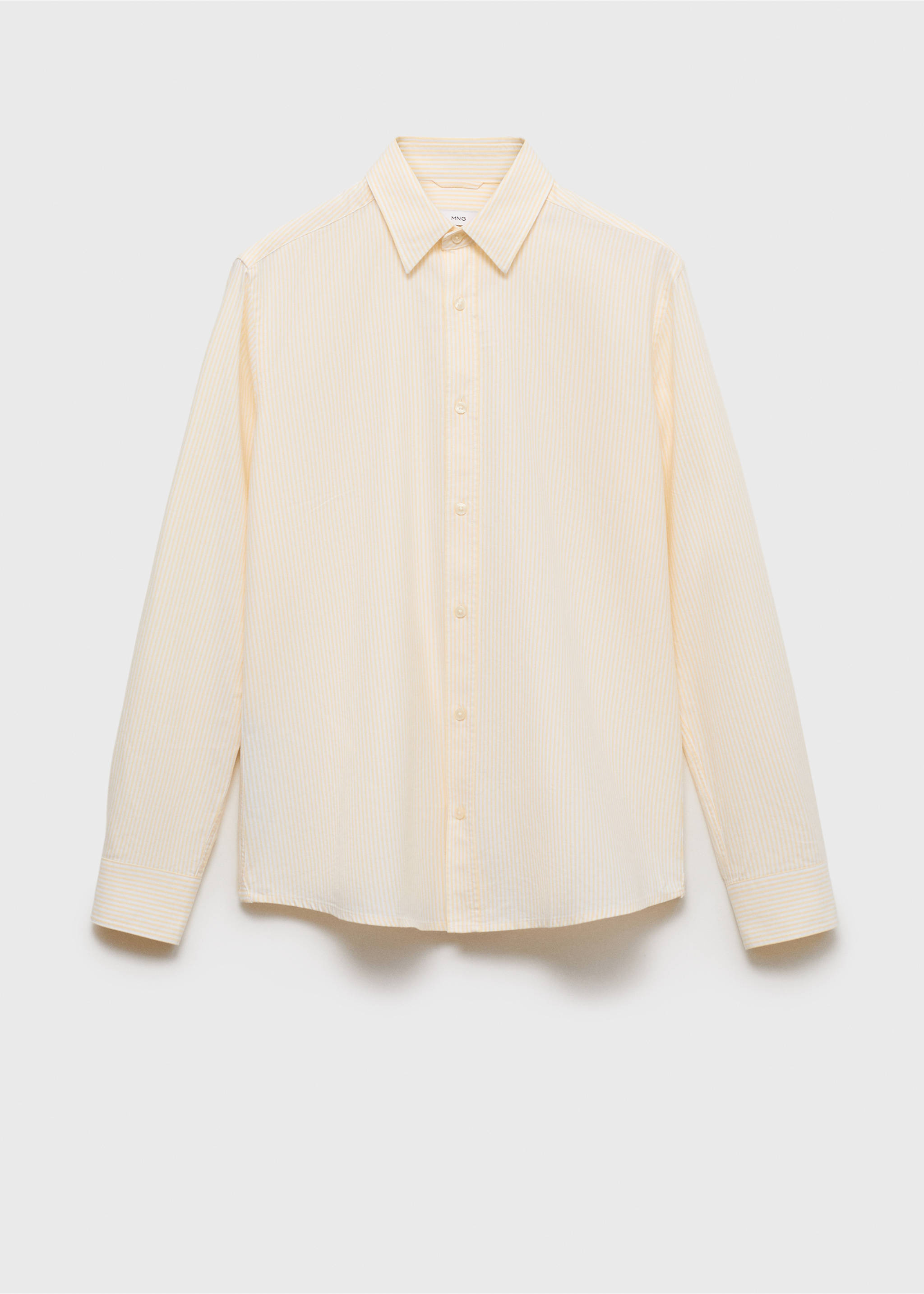 100% cotton striped shirt - Article without model, Yellow. Ref: 87000603-00.