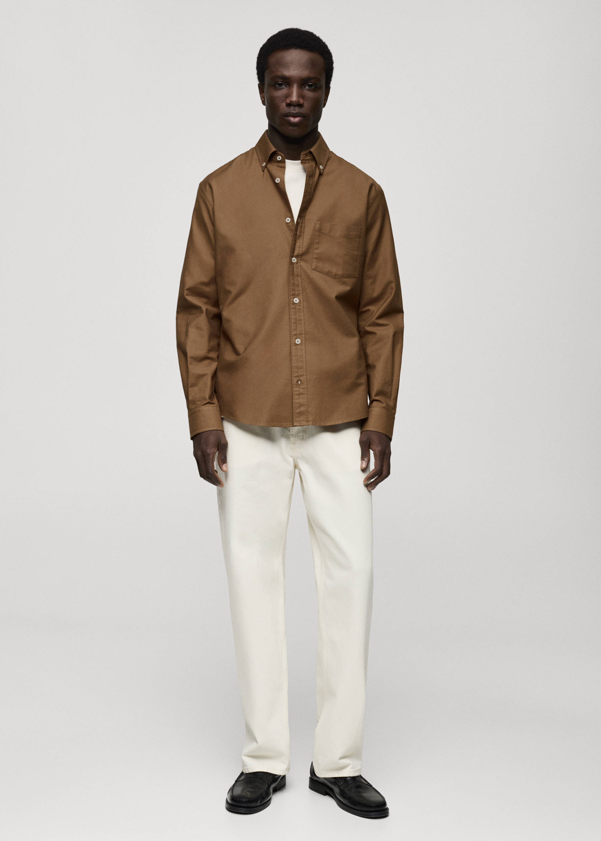 Chemise 100 % coton Oxford - Plan général