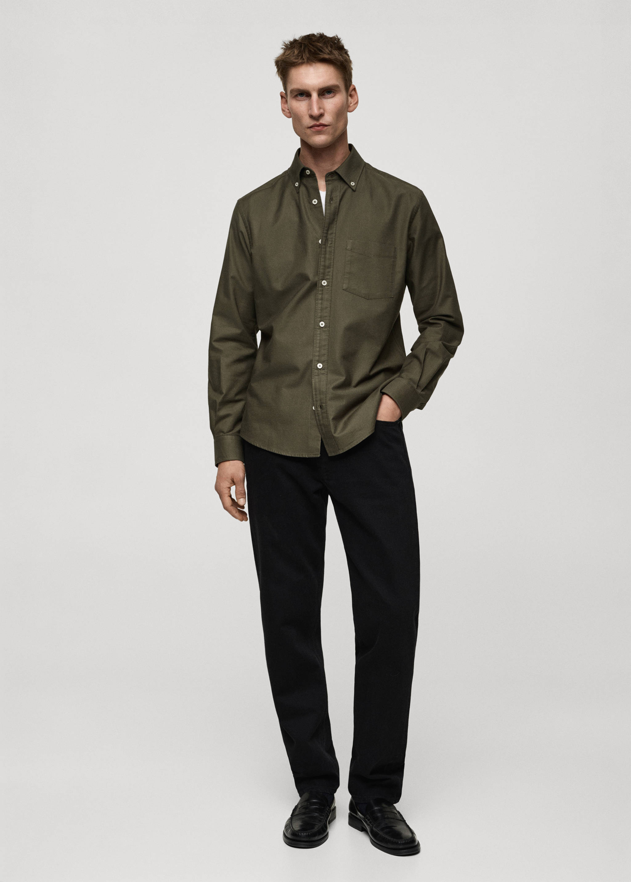 Chemise 100 % coton Oxford - Plan général