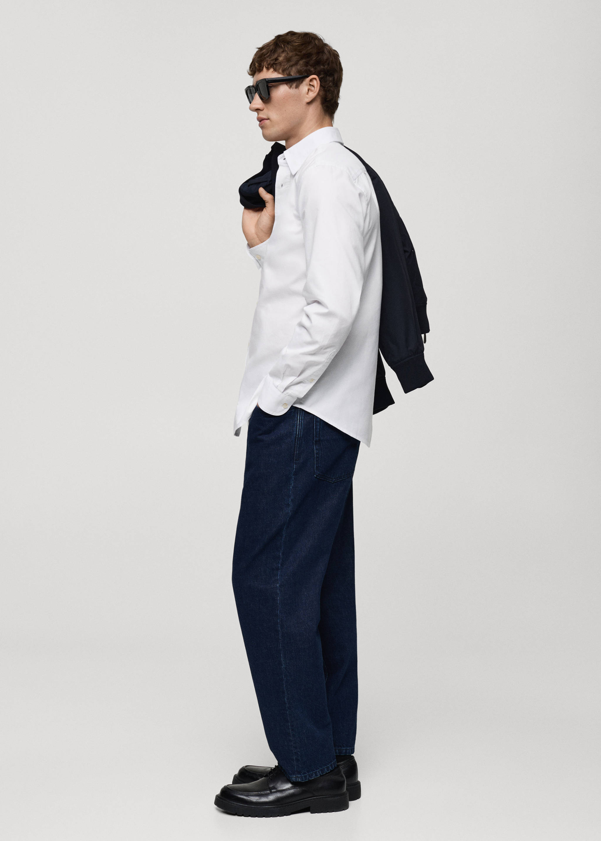 100% cotton Oxford shirt - Details of the article 2