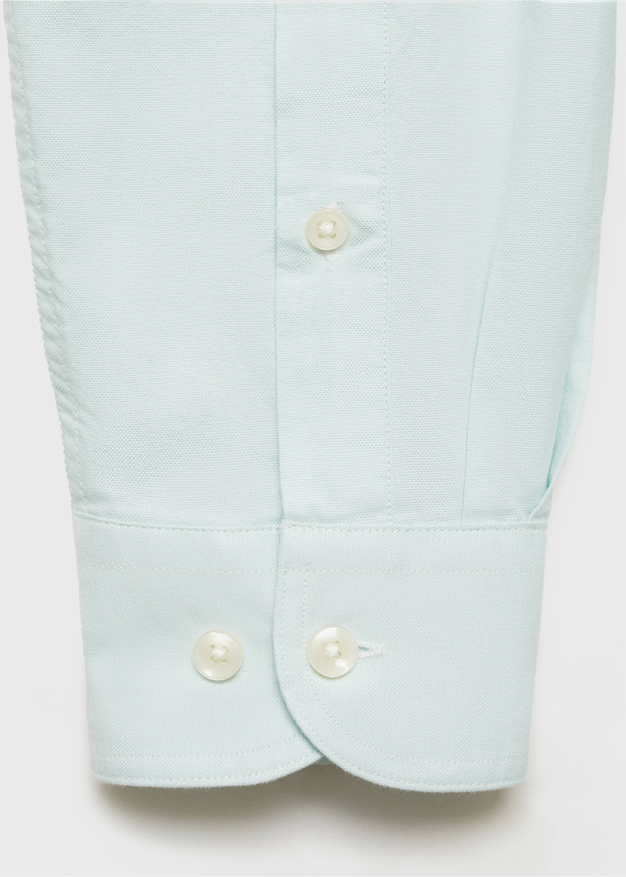 100% cotton Oxford shirt - Details of the article 0, Pastel Green. Ref: 87000605-00.