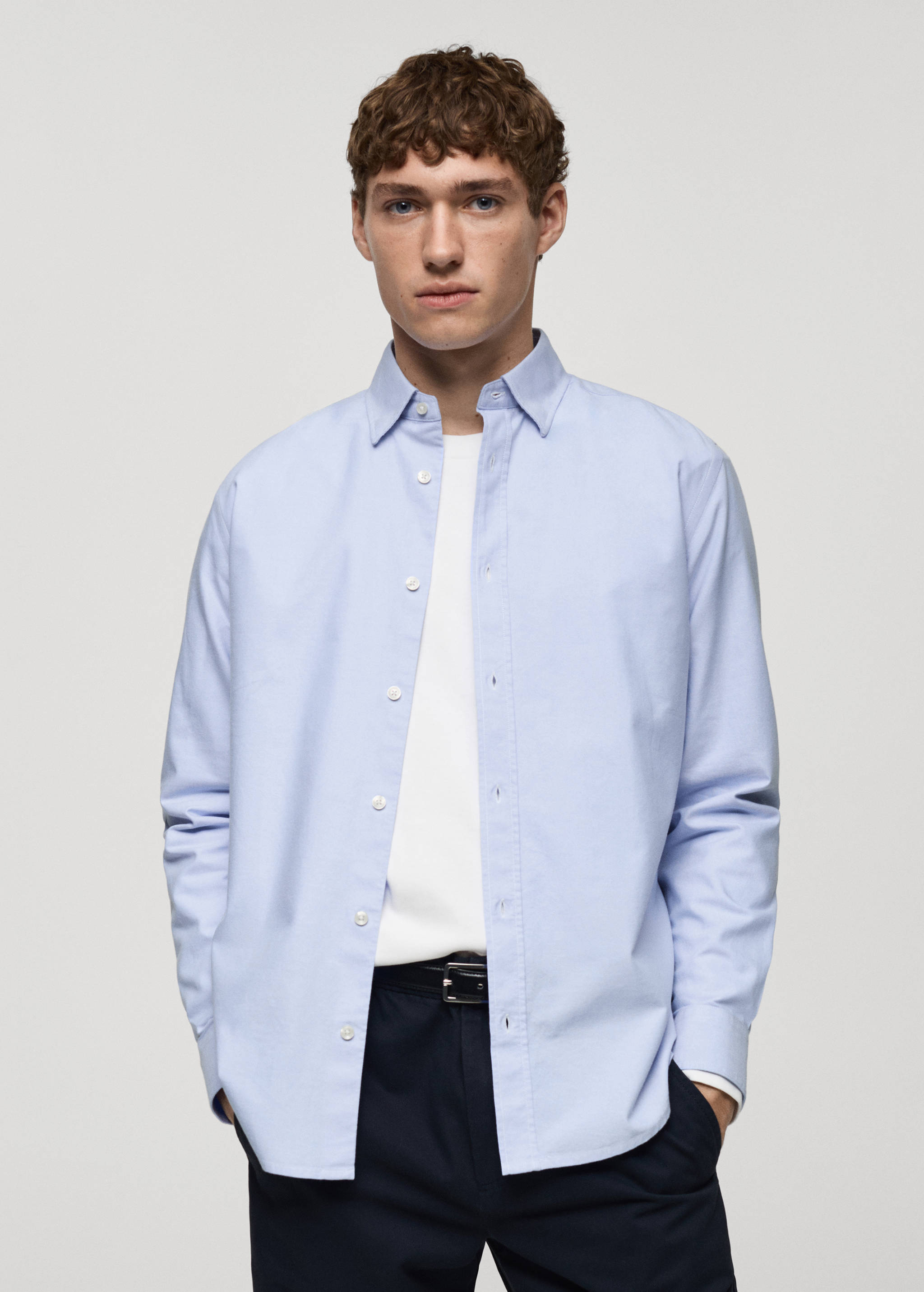 100% cotton Oxford shirt - Medium plane