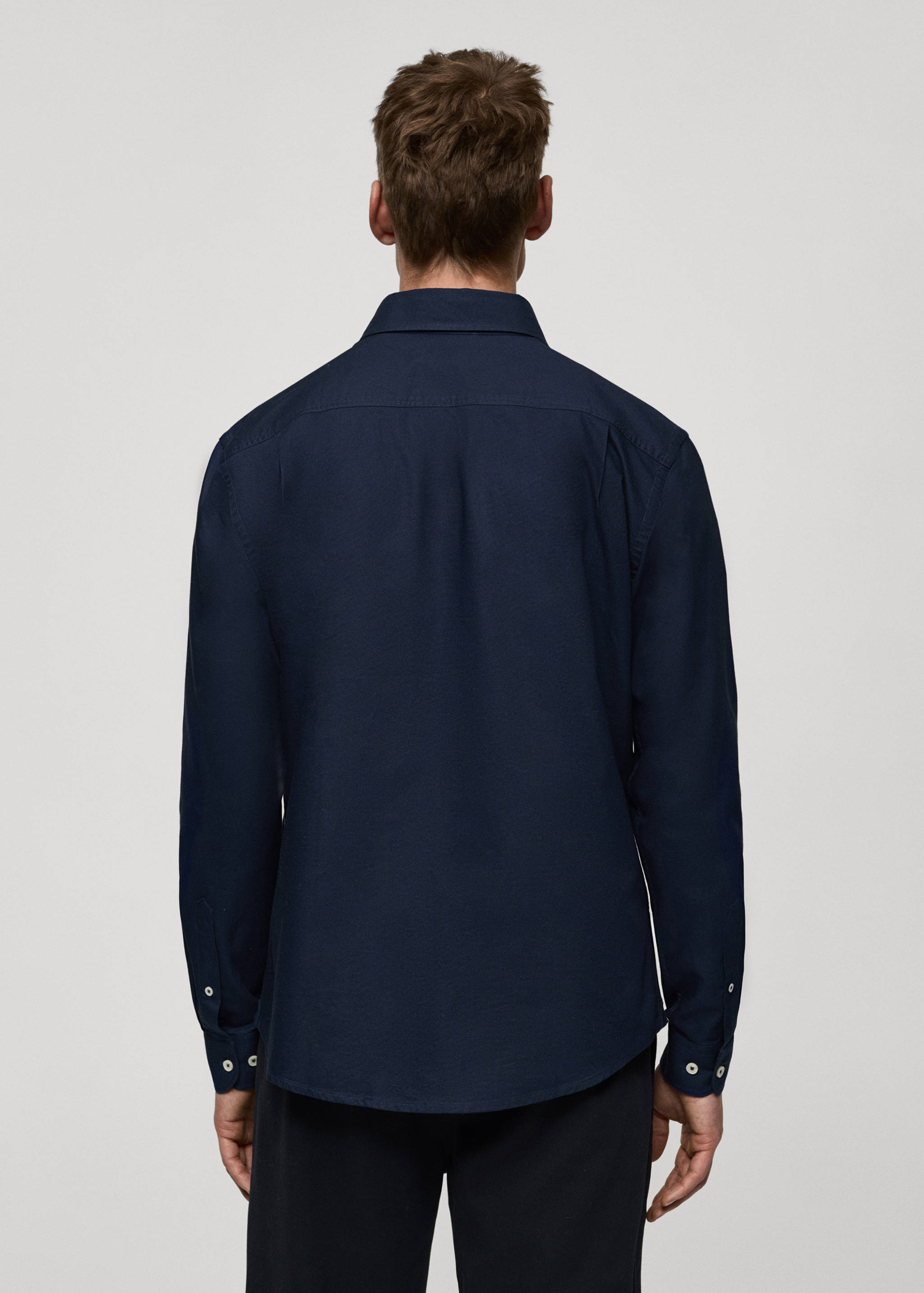 100% cotton Oxford shirt - Reverse of the article