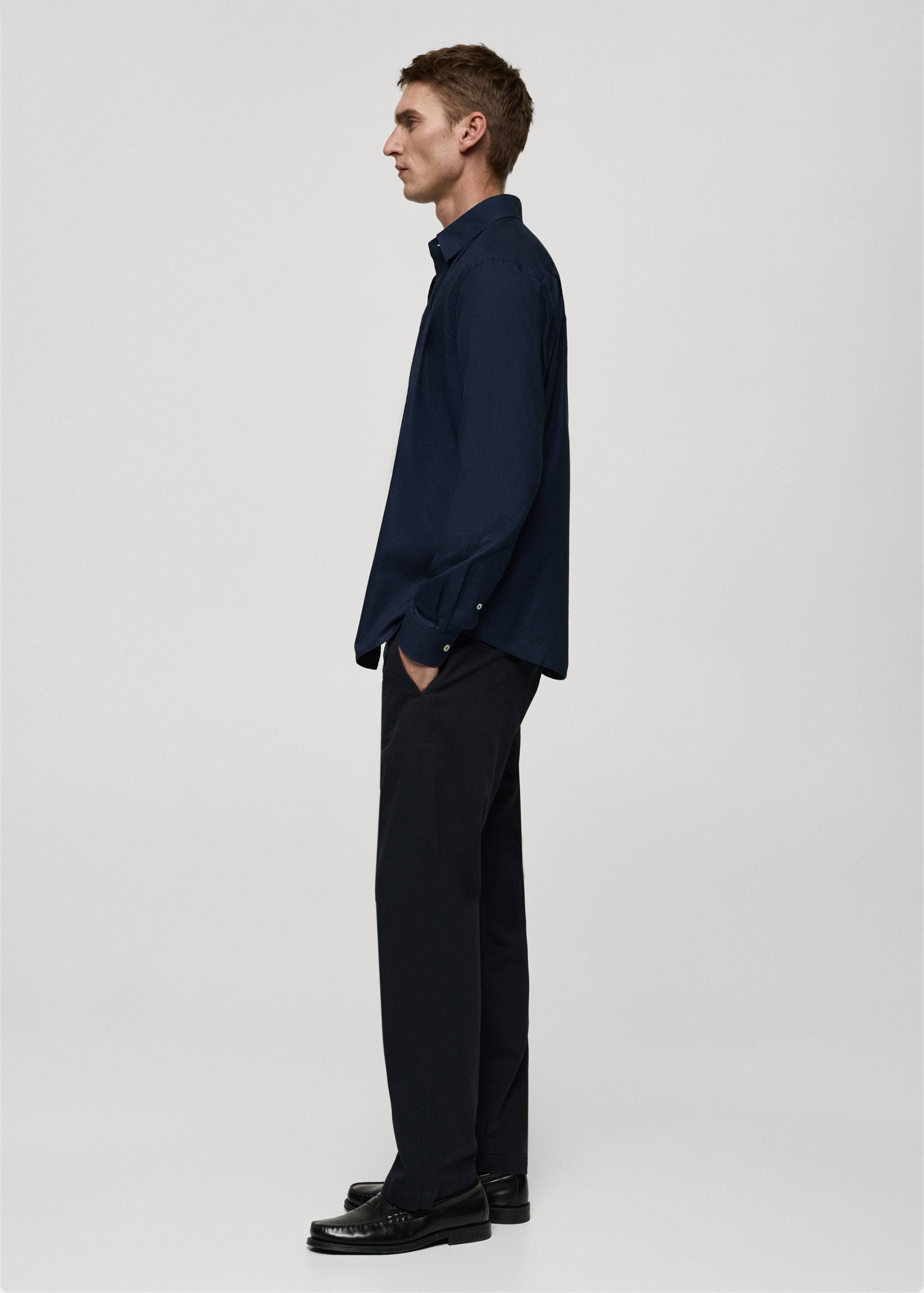 100% cotton Oxford shirt - Details of the article 2