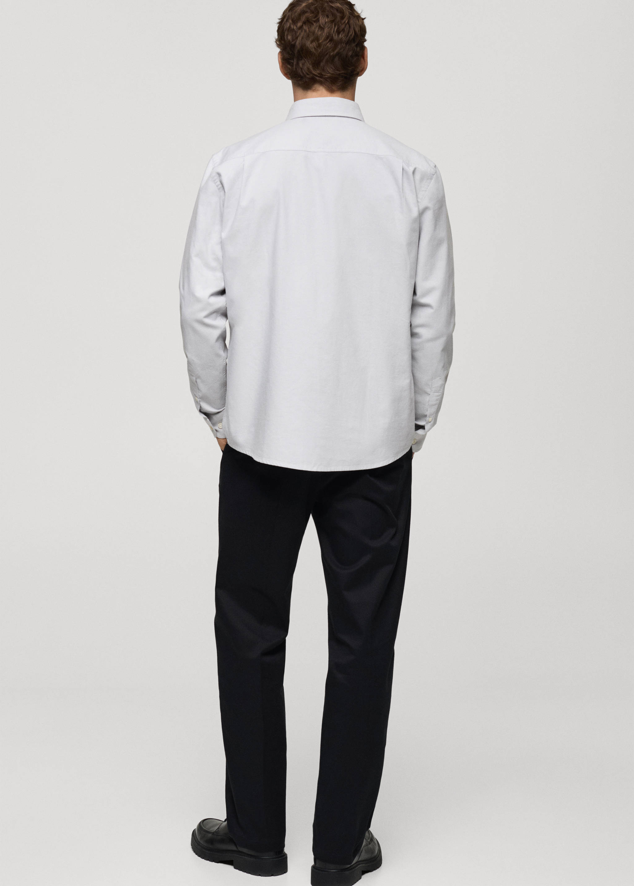 100% cotton Oxford shirt - Reverse of the article