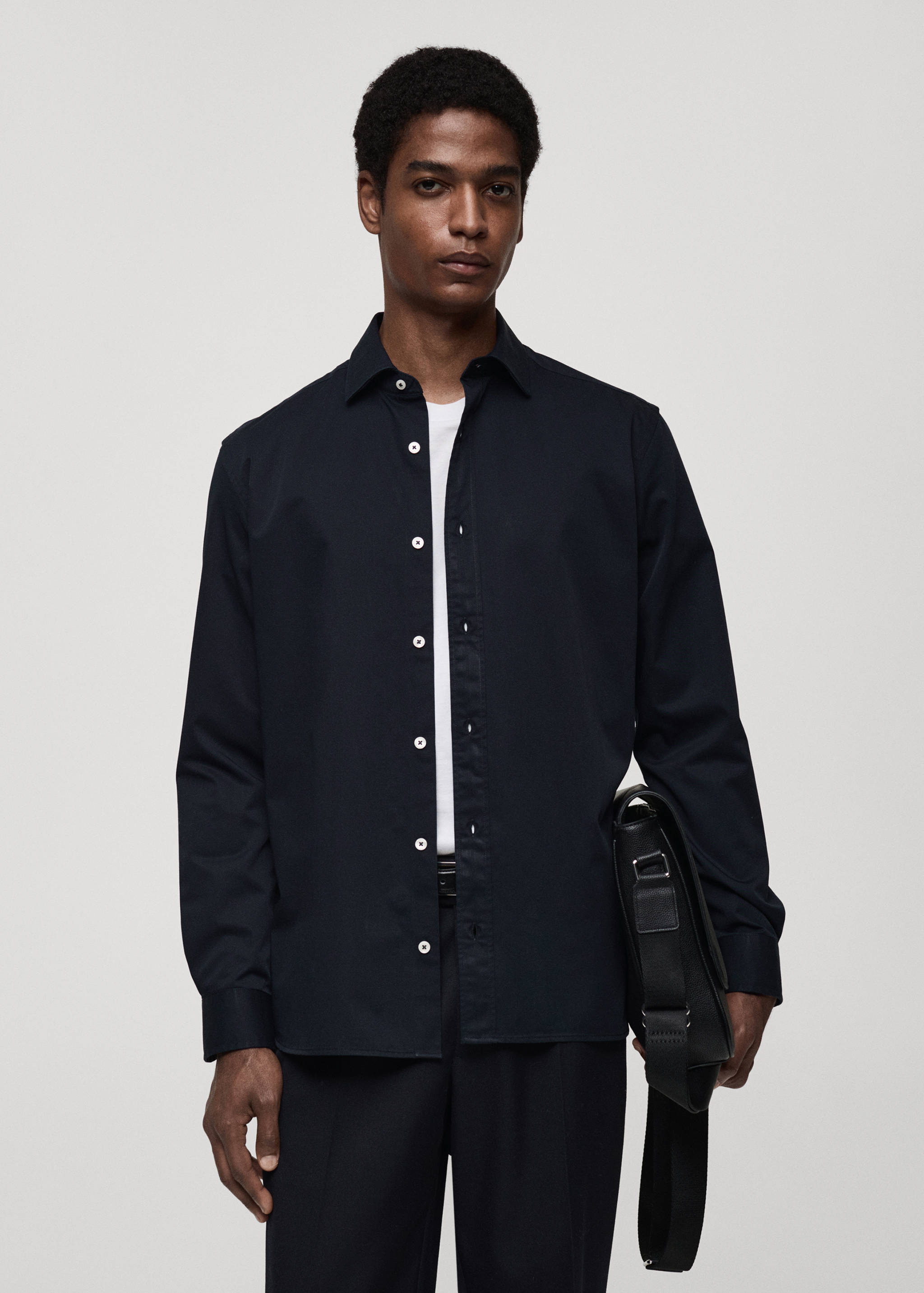 100% cotton regular fit shirt - Medium plane