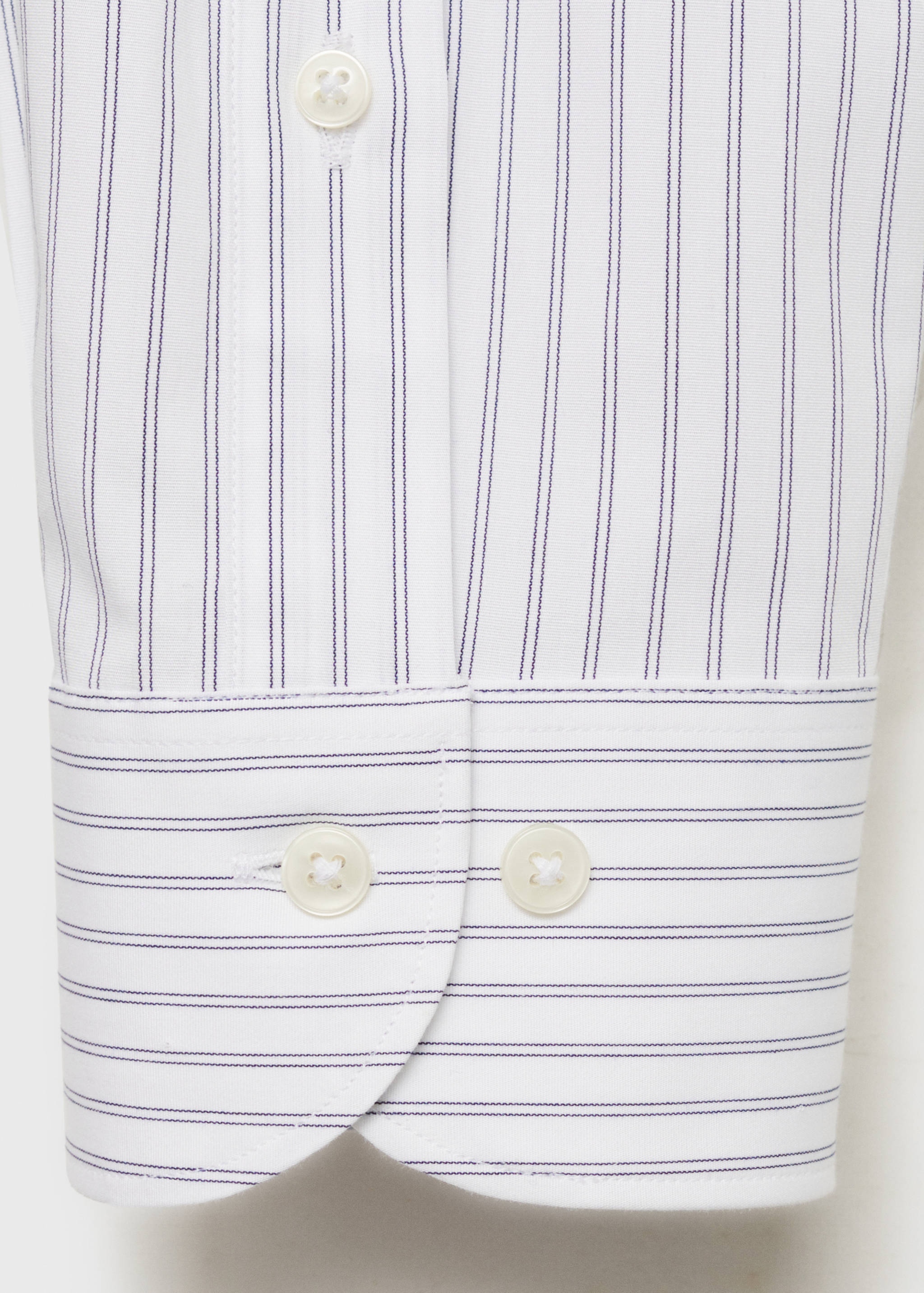 Chemise slim fit coton rayée - Détail de l'article 0