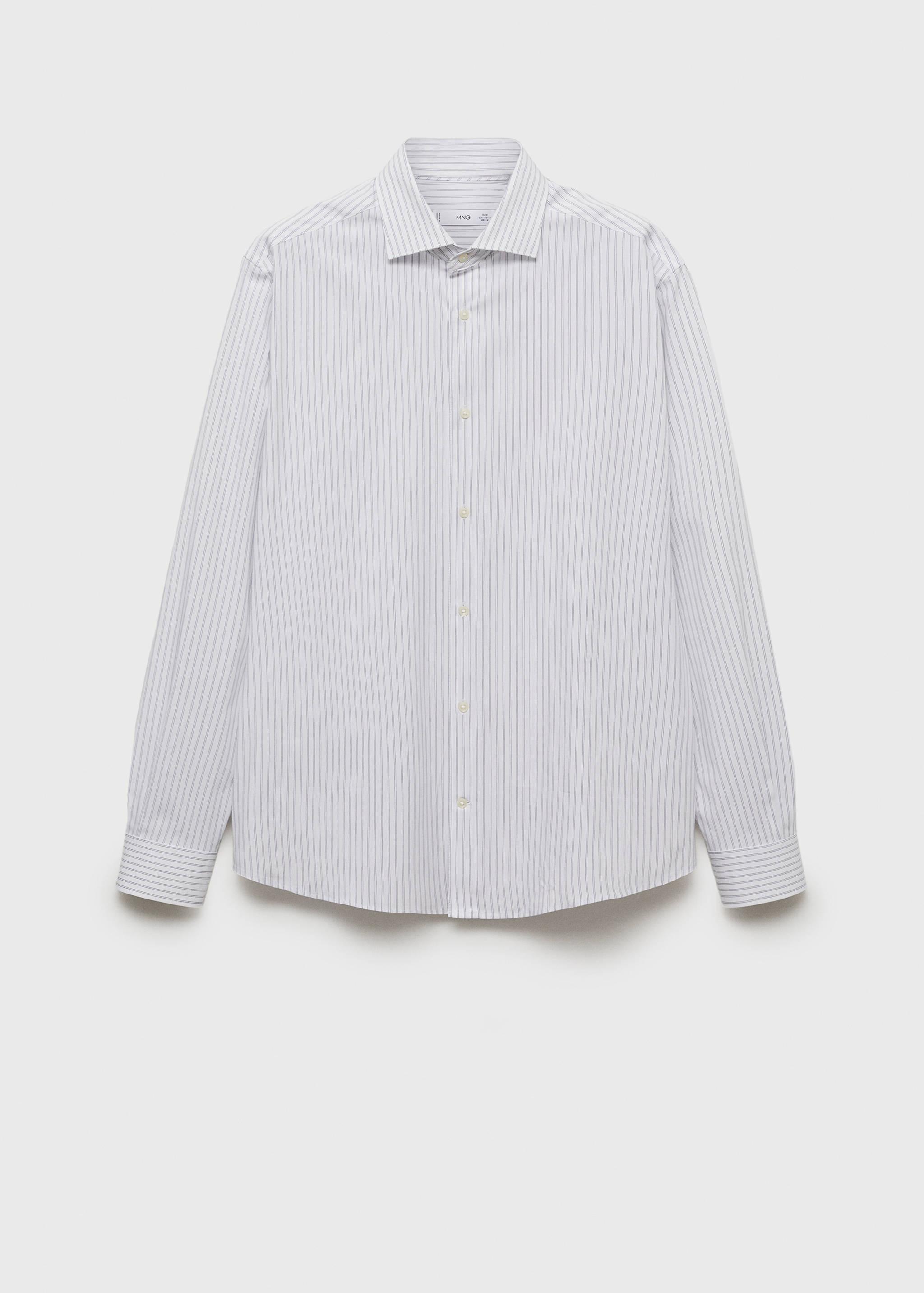 Chemise slim fit coton rayée - Article sans modèle