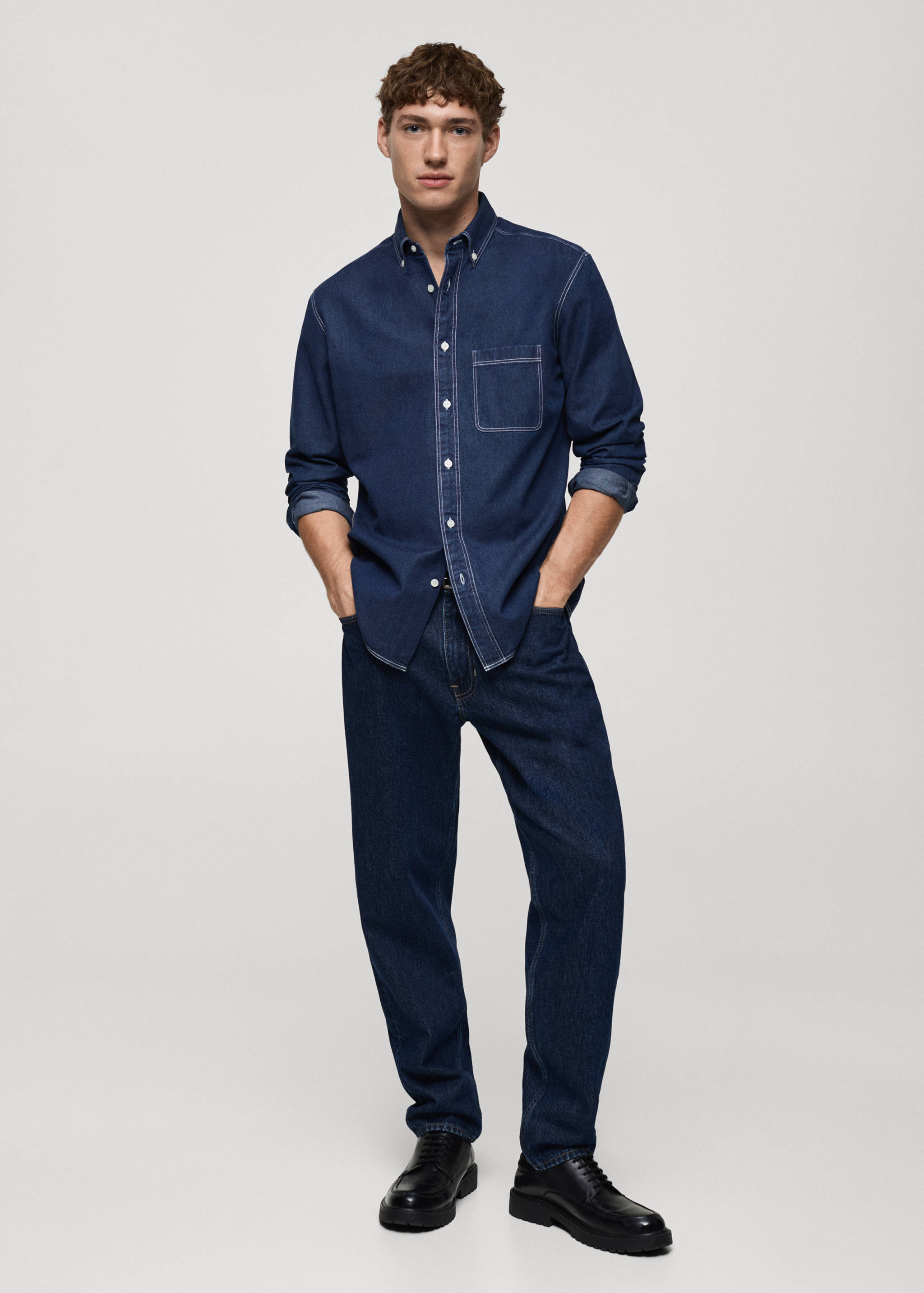 Chemise en jean 100 % coton - Plan général