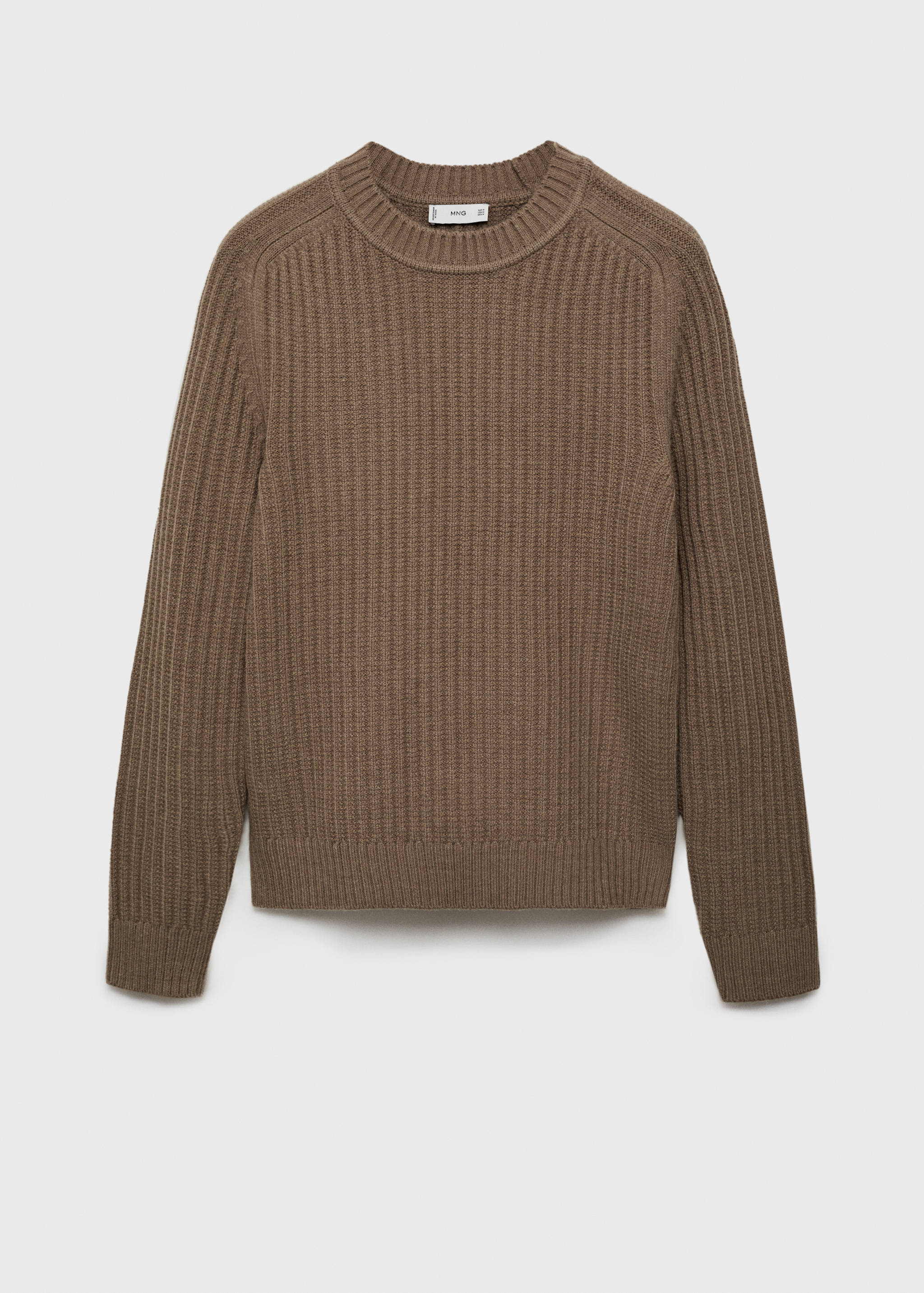 Wool-blend rib-knit sweater - Article without model