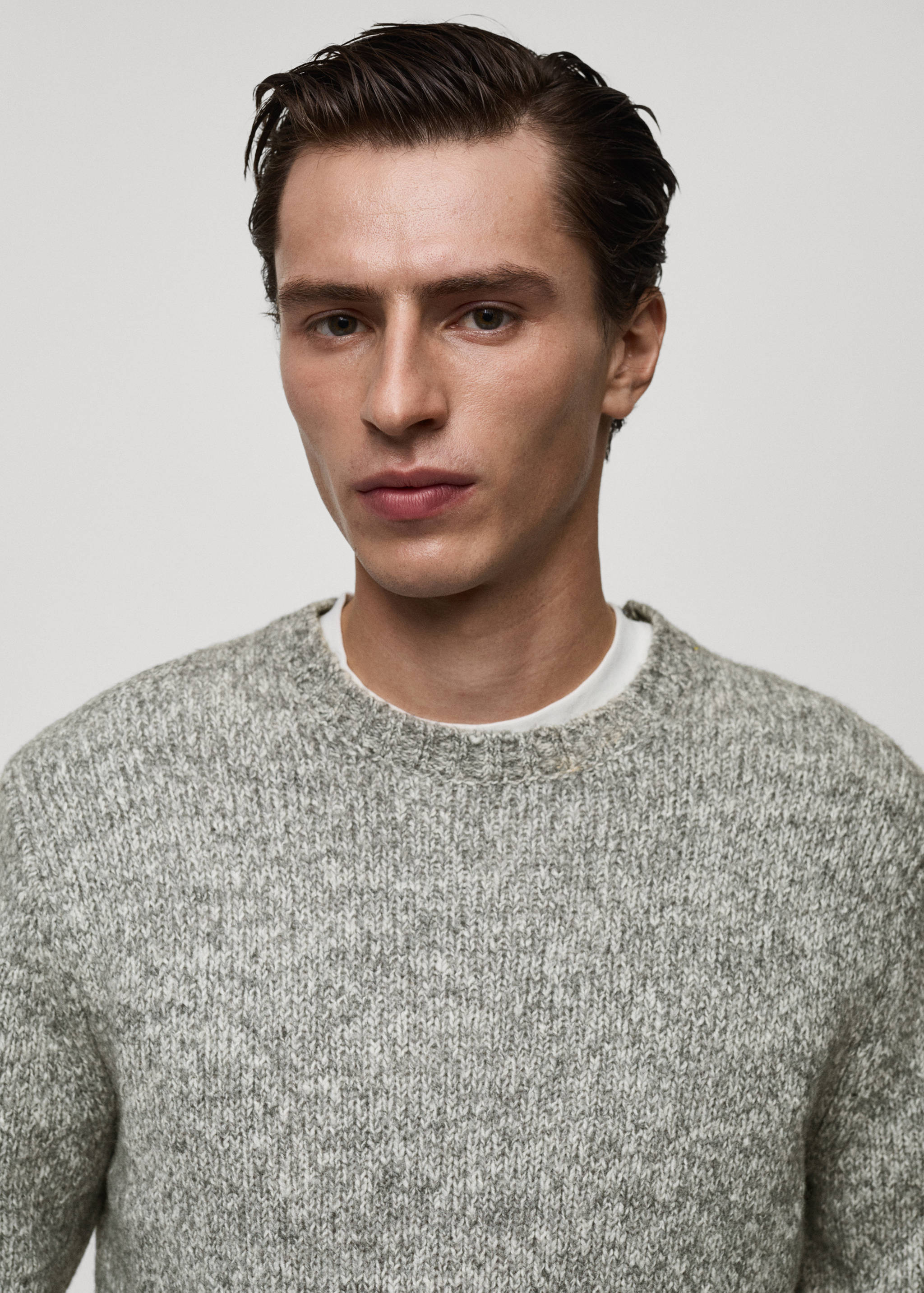 Fleece and cotton sweater - Details of the article 1