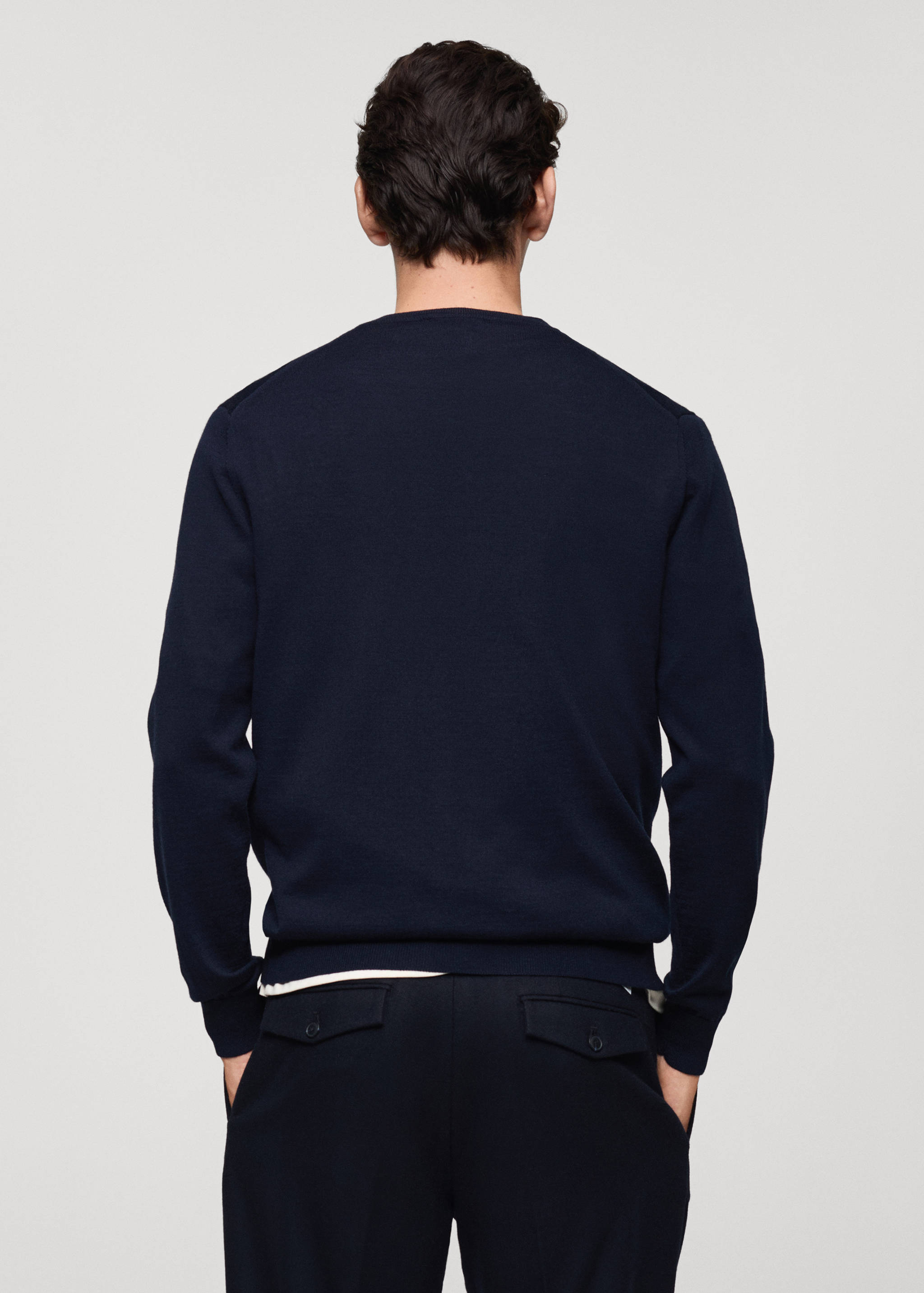 100% merino wool sweater - Reverse of the article