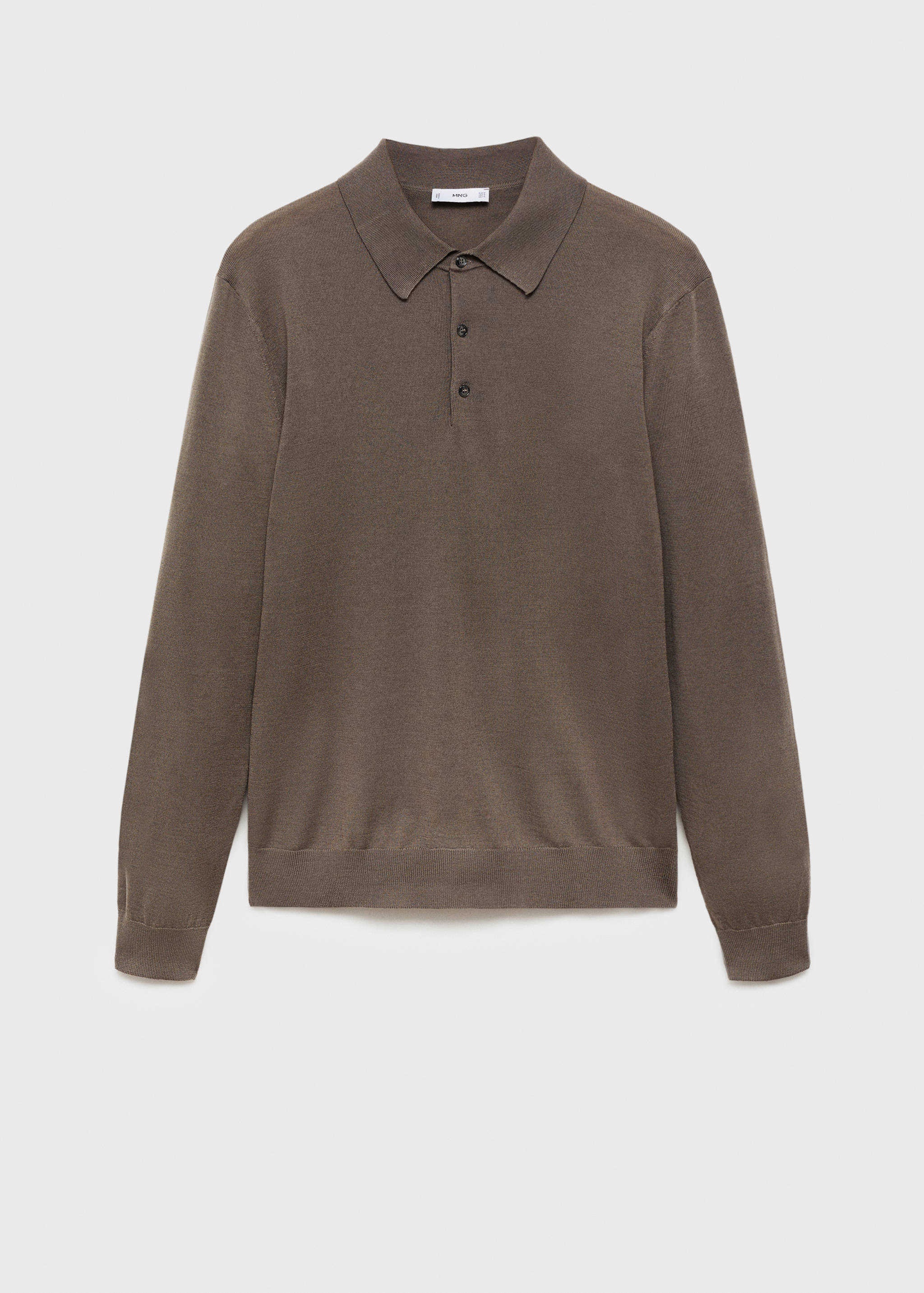 Pull-over polo 100 % laine mérinos - Article sans modèle