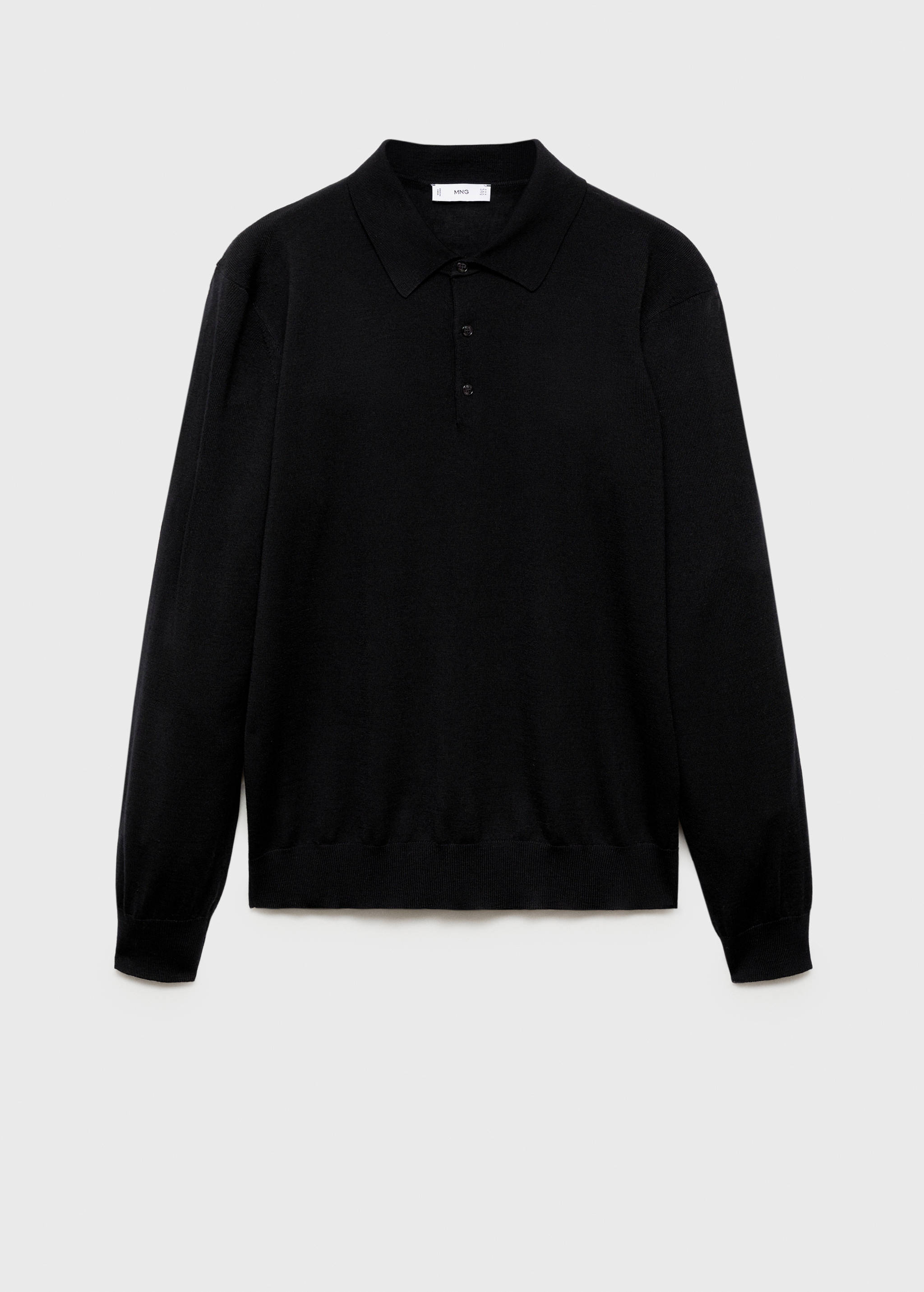 100% merino wool polo sweater - Article without model