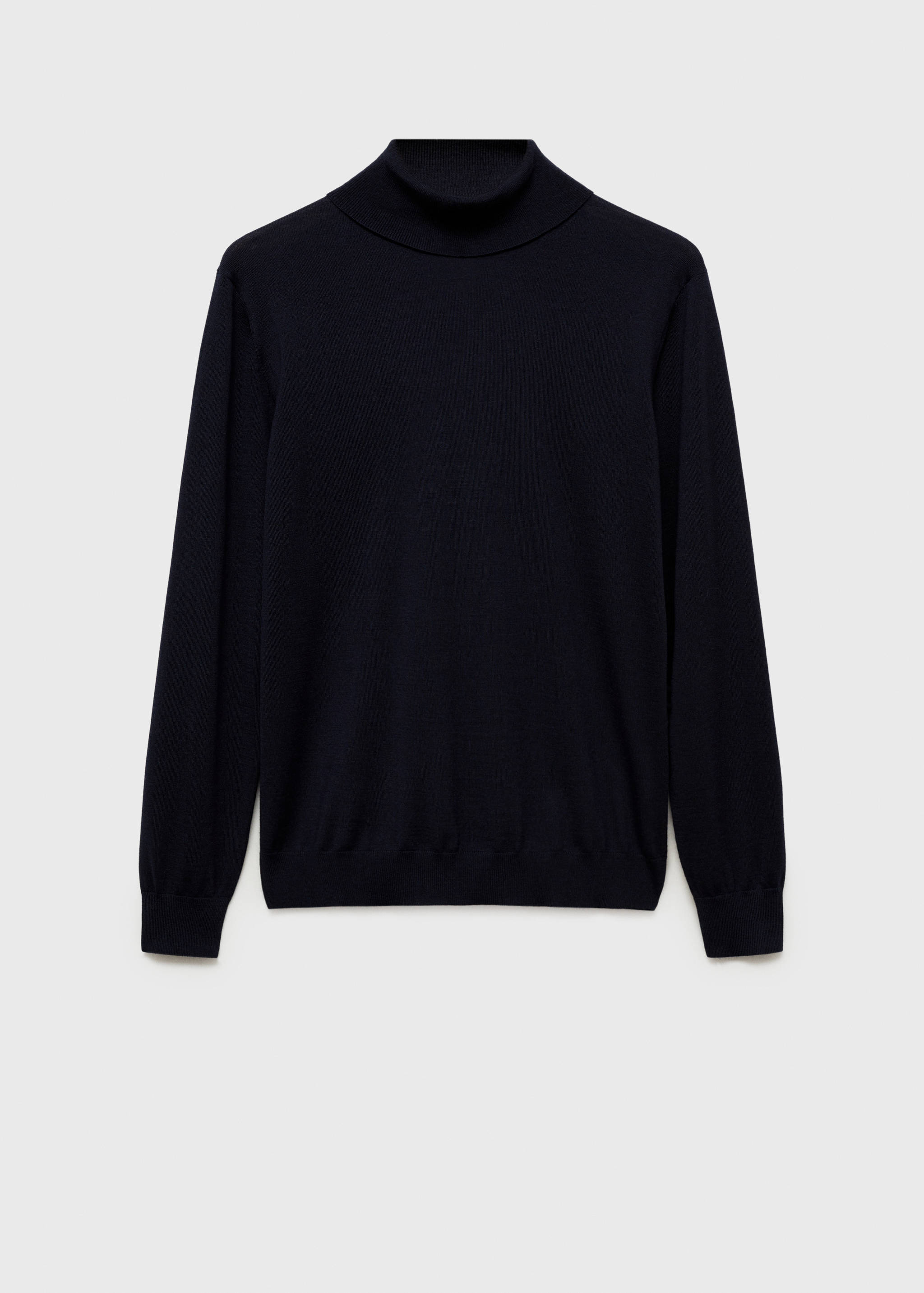 Pull-over 100 % laine mérinos col montant - Article sans modèle