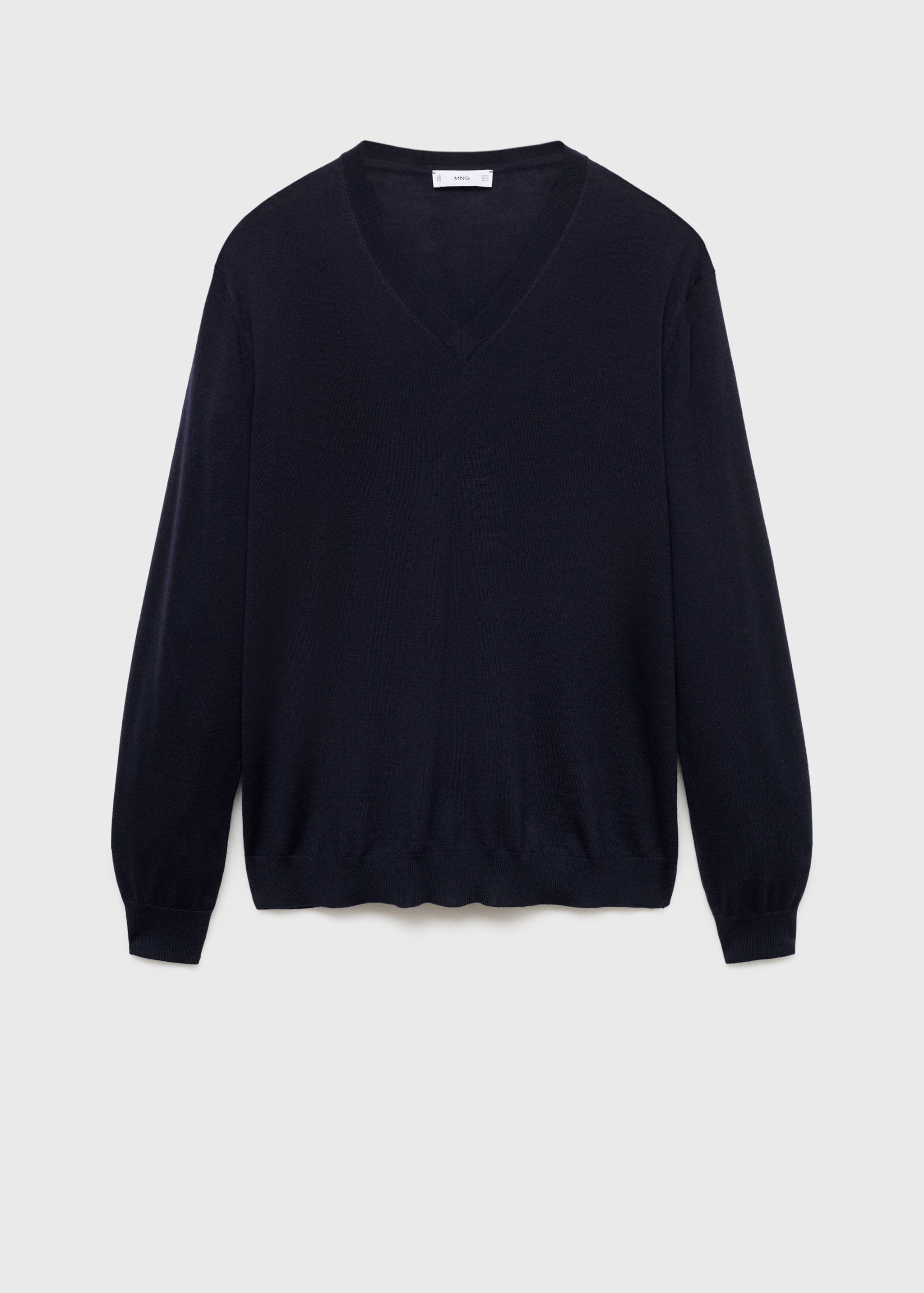 Pull-over 100 % laine mérinos col V - Article sans modèle