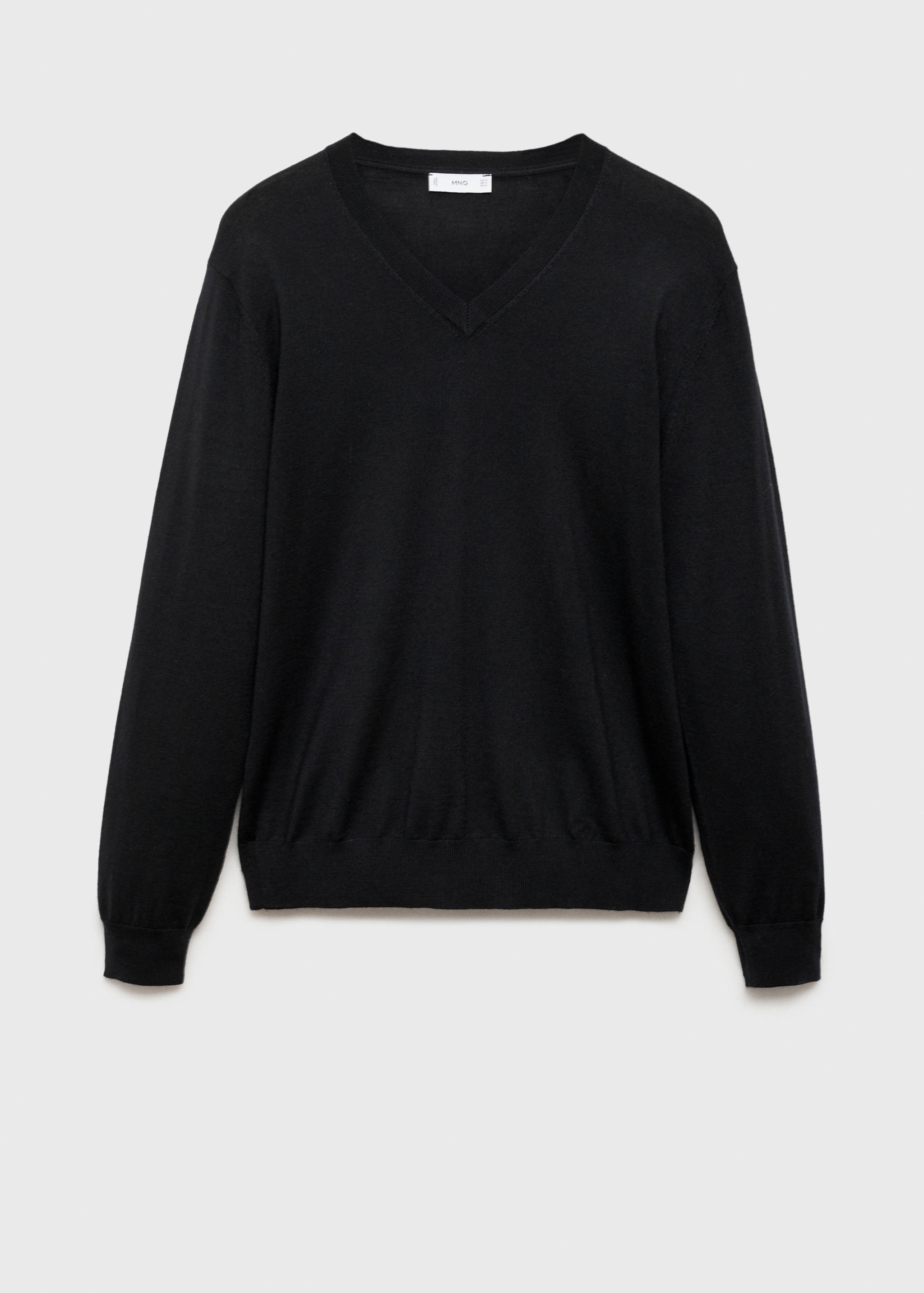 Pull-over 100 % laine mérinos col V - Article sans modèle
